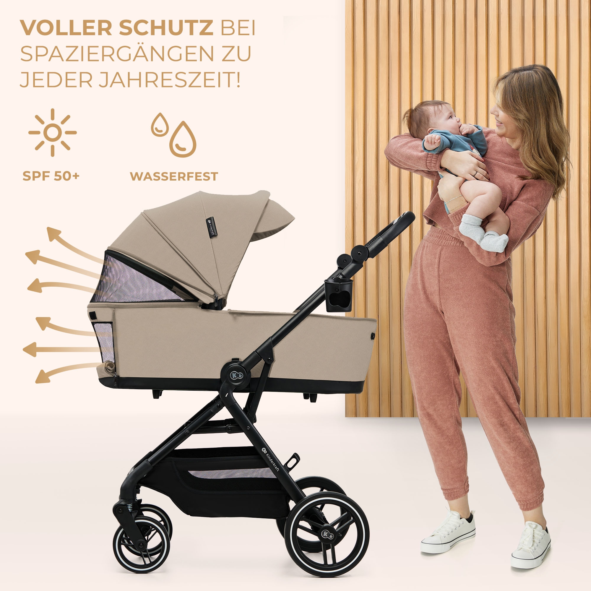 Kinderkraft Kombi-Kinderwagen »YOXI 2IN1« 22 kg