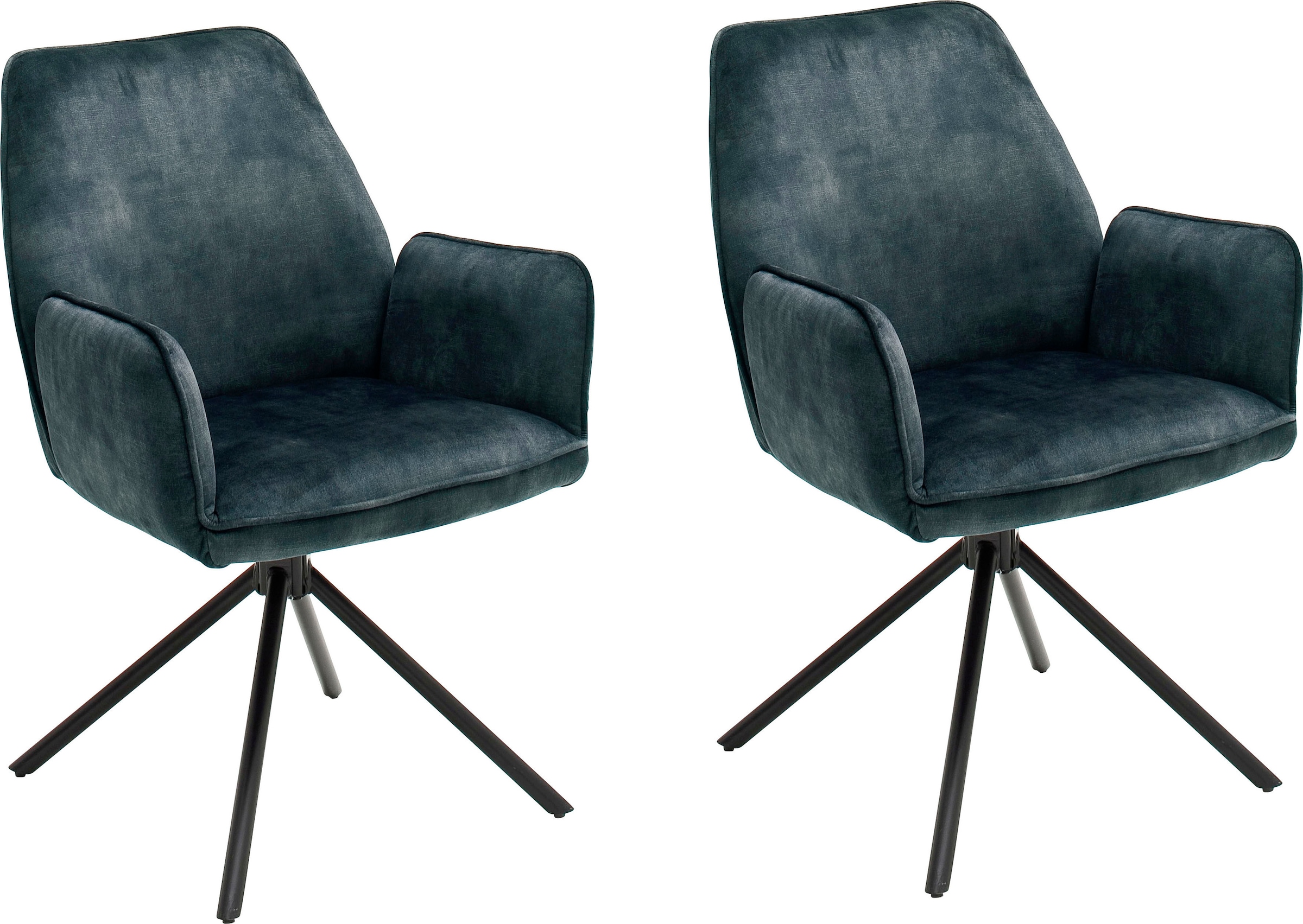 MCA furniture Esszimmerstuhl »Ottawa mit Armlehne« (Set) 2 Stk.Vintage Velo günstig online kaufen