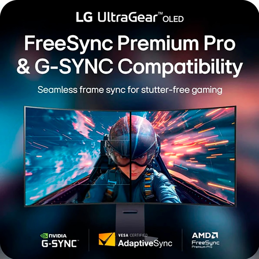 LG Curved-Gaming-OLED-Monitor »45GX950A«, 113 cm/45 Zoll, 5120 x 2160 px, 5K2K, 0,03 ms Reaktionszeit, 165 Hz