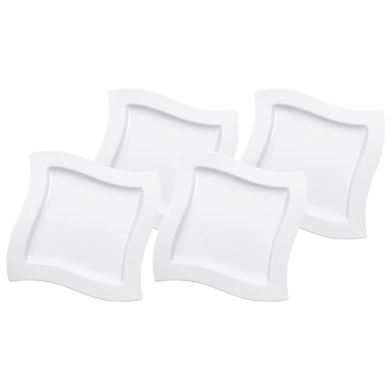 Villeroy & Boch Speiseteller »Speiseteller NewWave ø 27 cm 4er Set weiß« günstig online kaufen