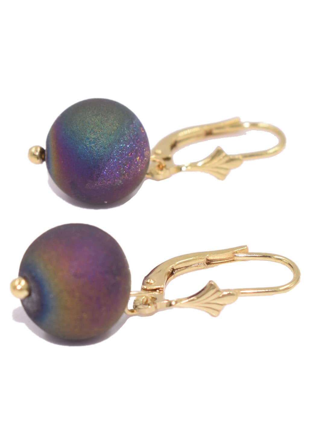 Firetti Paar Ohrhänger »Schmuck Geschenk Silber 925 Ohrschmuck Patentbrisur Edelstein Achat« Made in Germany - mit Achat