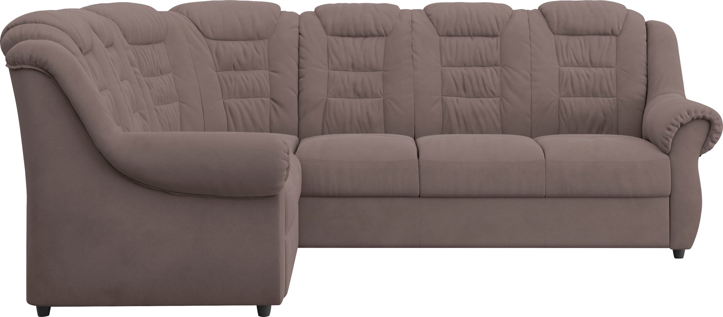 Home affaire Ecksofa »Boston L-Form«, mit hoher Rückenlehne, wahlweise mit Bettfunktion & Stauraum