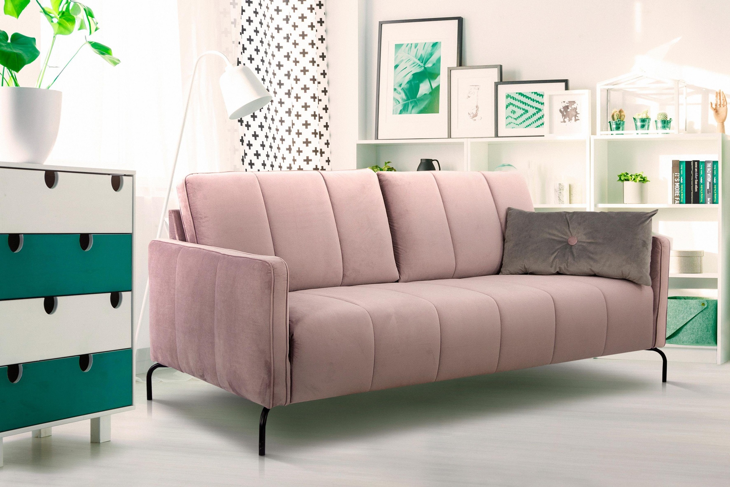 Home affaire 3-Sitzer »Xeen« mit feiner Steppung und Keder günstig online kaufen