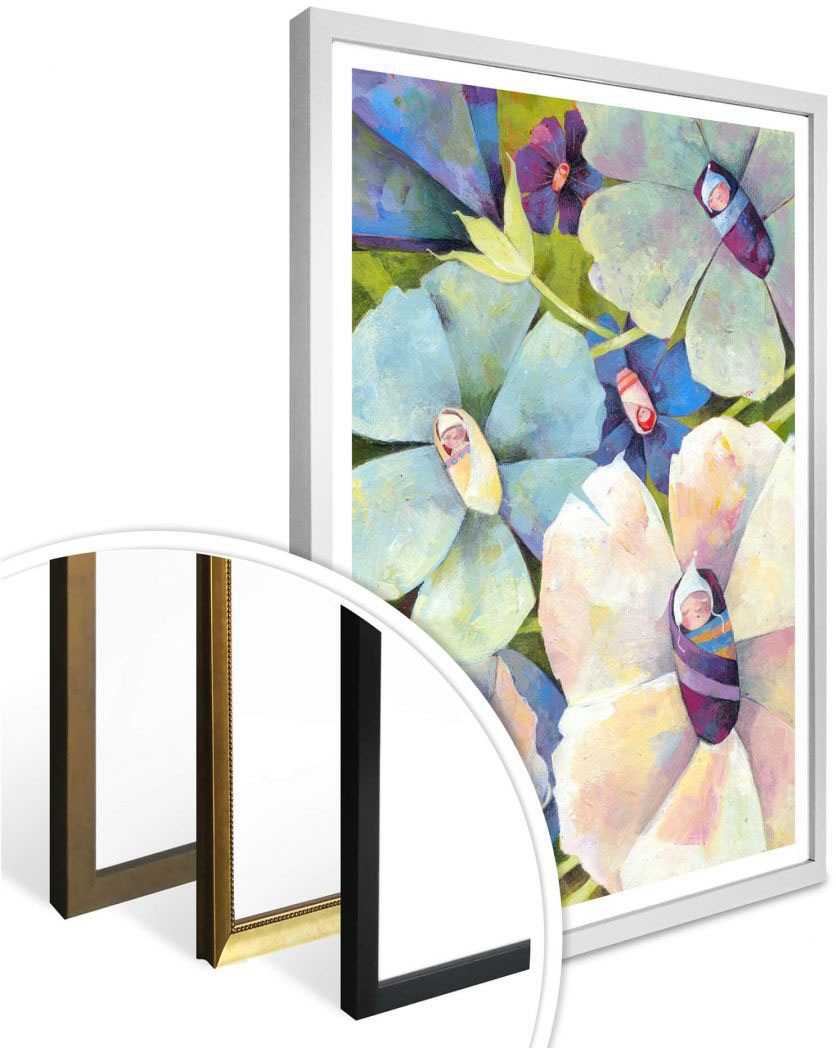 Pflanzen, (1 Blütenbabies«, Wall-Art Wandbilder bestellen St.), »Märchen Bild, Poster, online Poster Wandbild, Wandposter