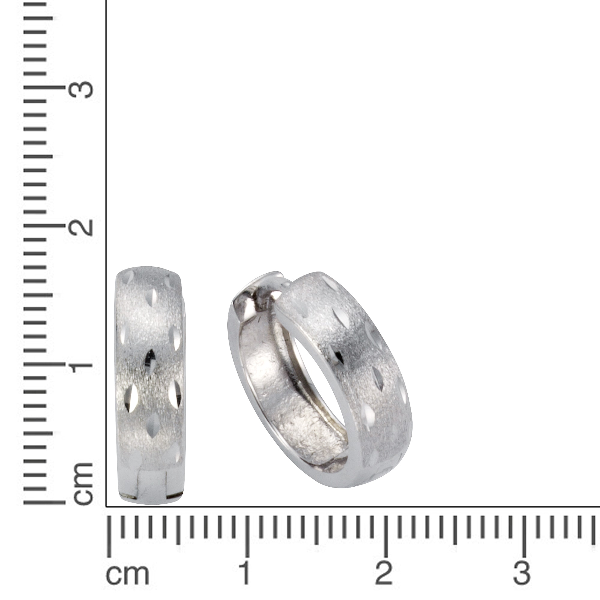 Vivance Paar Creolen »925 Silber diamantiert«