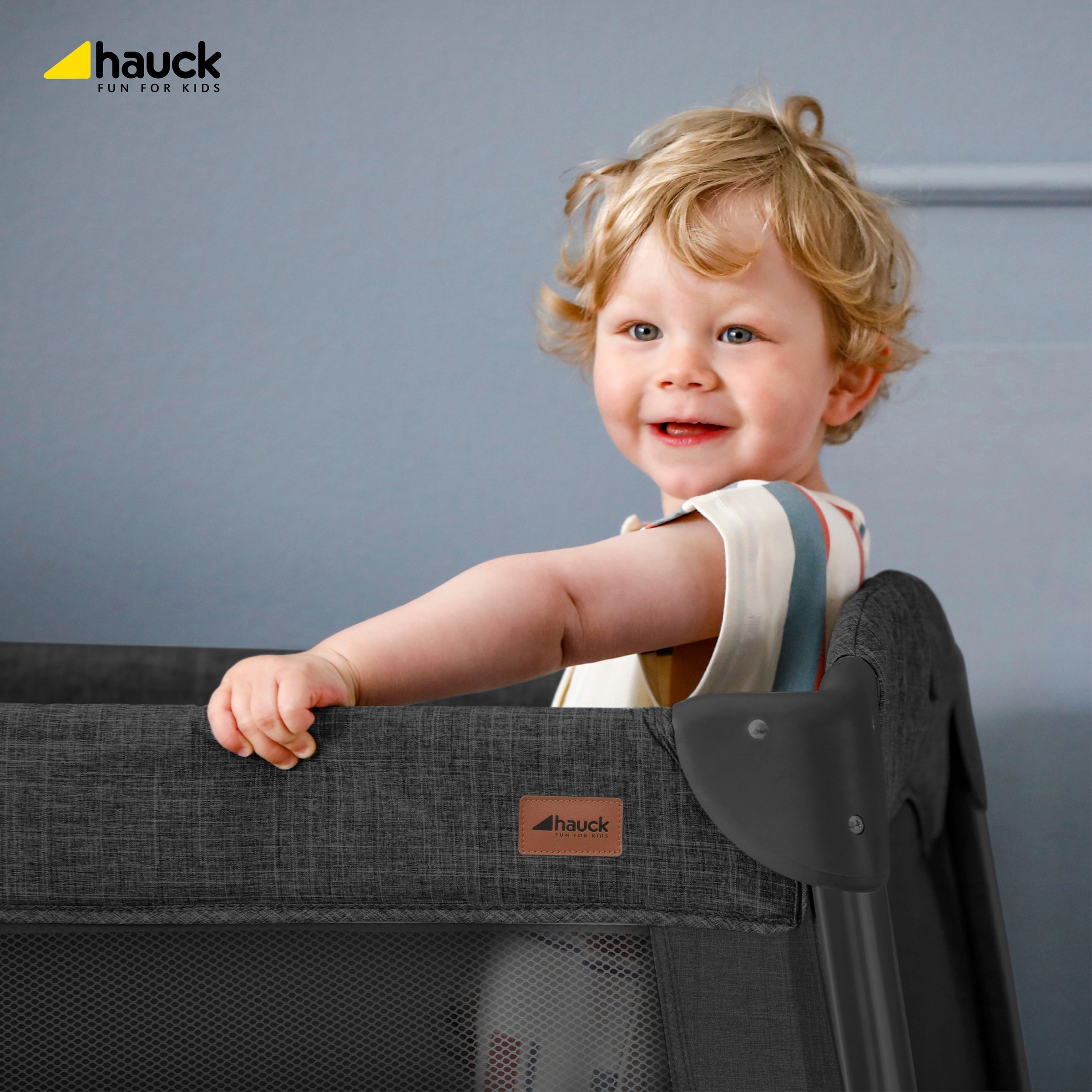 Hauck Baby-Reisebett »Play N Relax Center - melange black«, inkl. Transporttasche