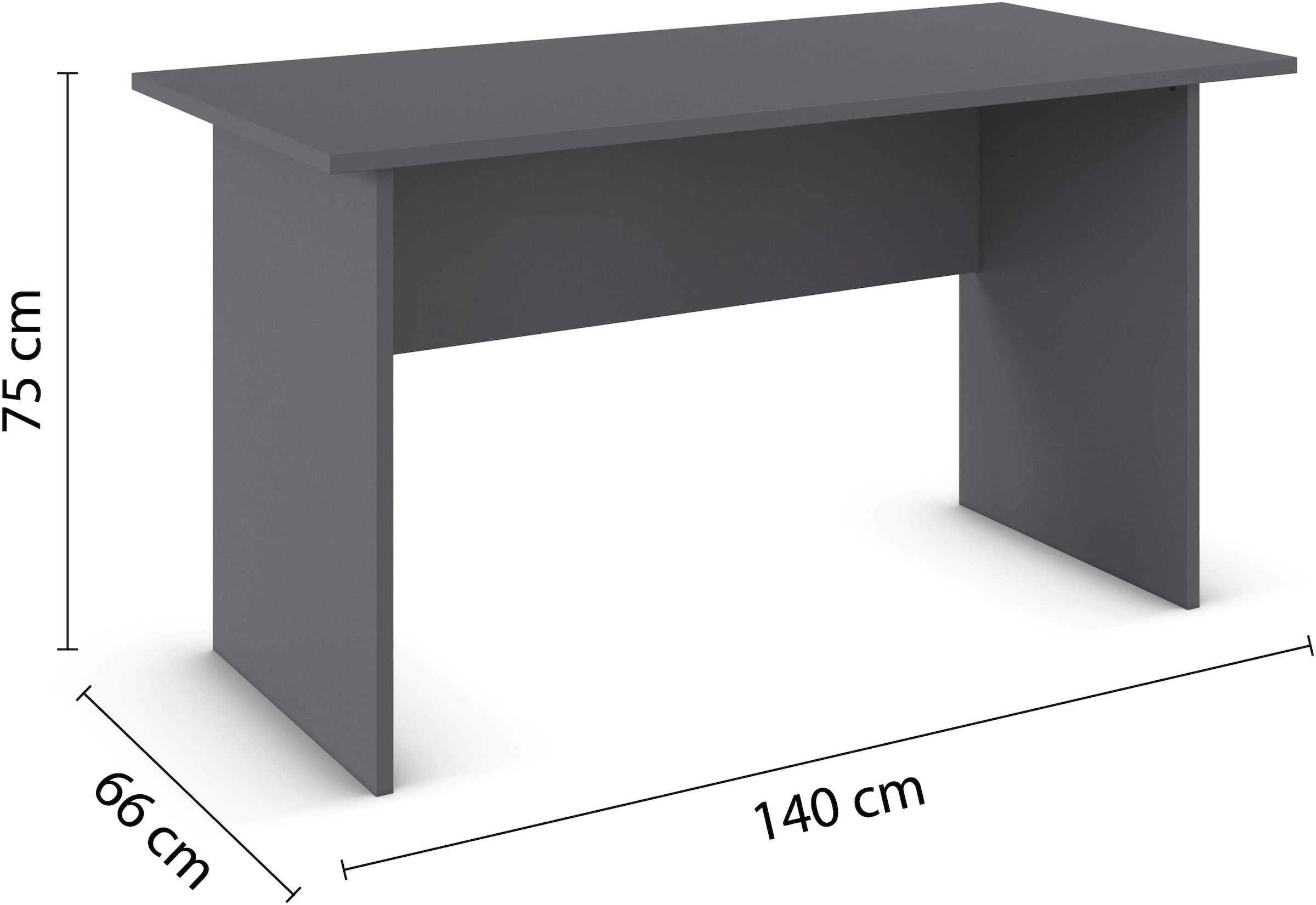 rauch Schreibtisch »Joel« Breite 140 cm,  in schlichtem Design mit großer Ablagefläche MADE IN GERMANY