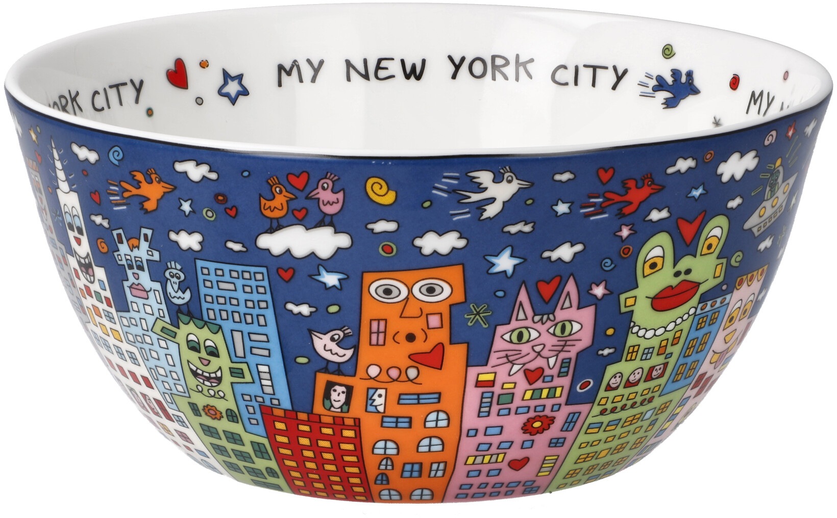 Goebel Dekoschale »Rizzi«, Pop Art, Fine Bone China, James Rizzi - My New York City Night
