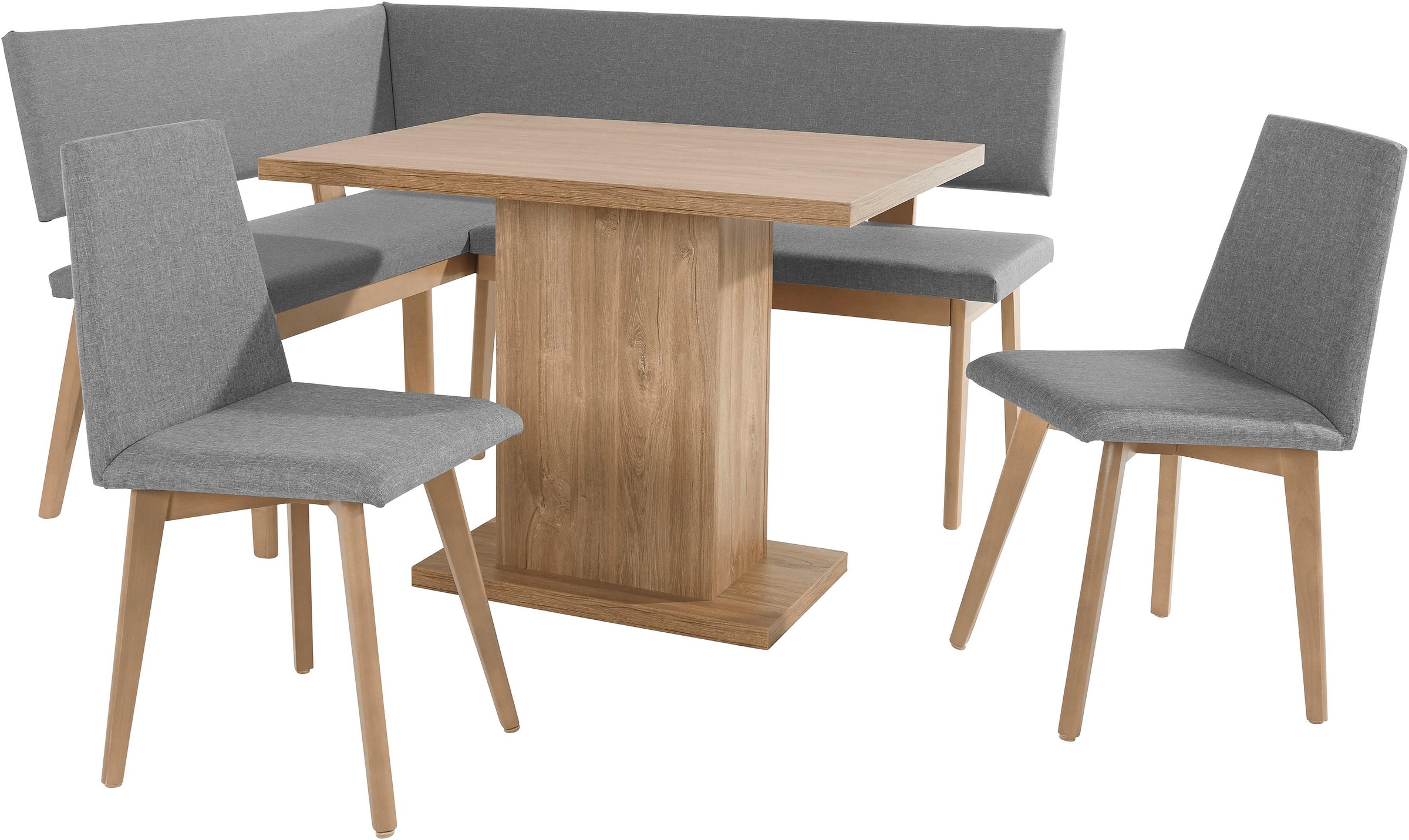 HOME AFFAIRE Eckbankgruppe »Zelle« Set, 4 Stk. tlg. alteichefarben/silberfarben +