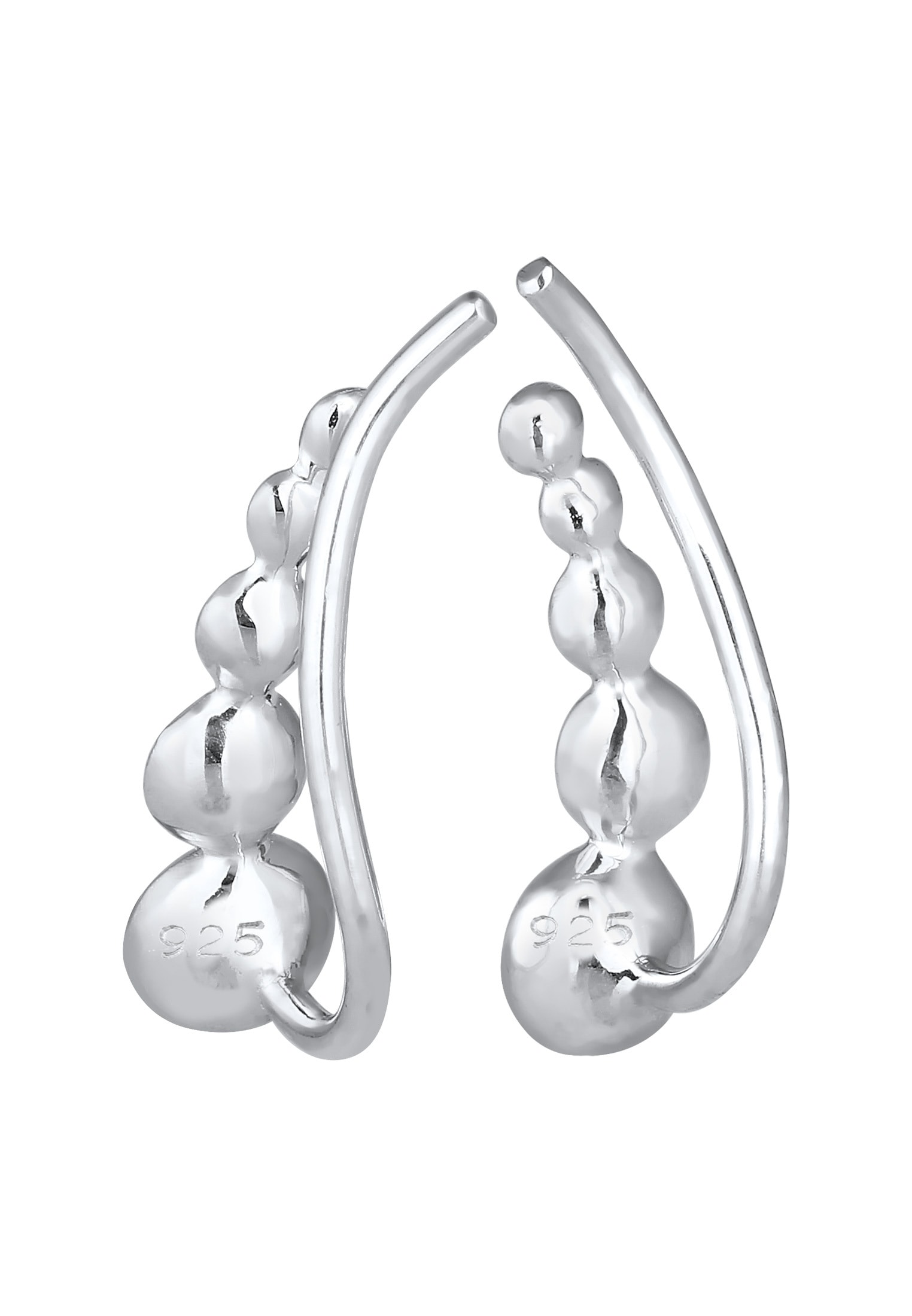Elli Paar Ohrstecker »Earclimber Regenbogen Glas Kristalle 925 Sterling Silber«