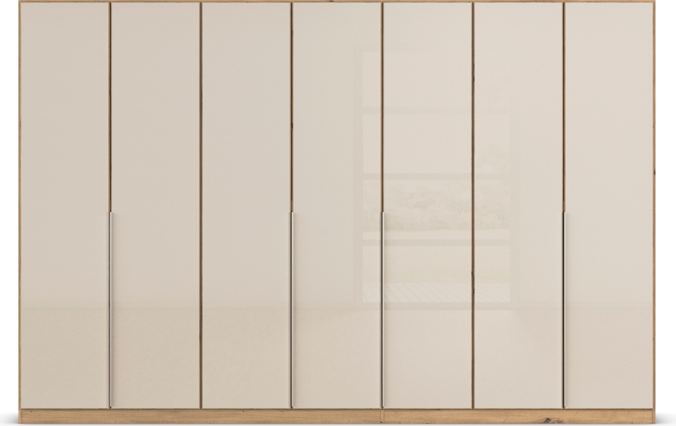 rauch Drehtürenschrank »Kleiderschrank Kleiderschränke Schrank Garderobe AGORDO mit Glasfront«, (in zwei Griff-Farben), durchdachte Innenausstattung, in 6 Breiten und 2 Höhen MADE IN GERMANY