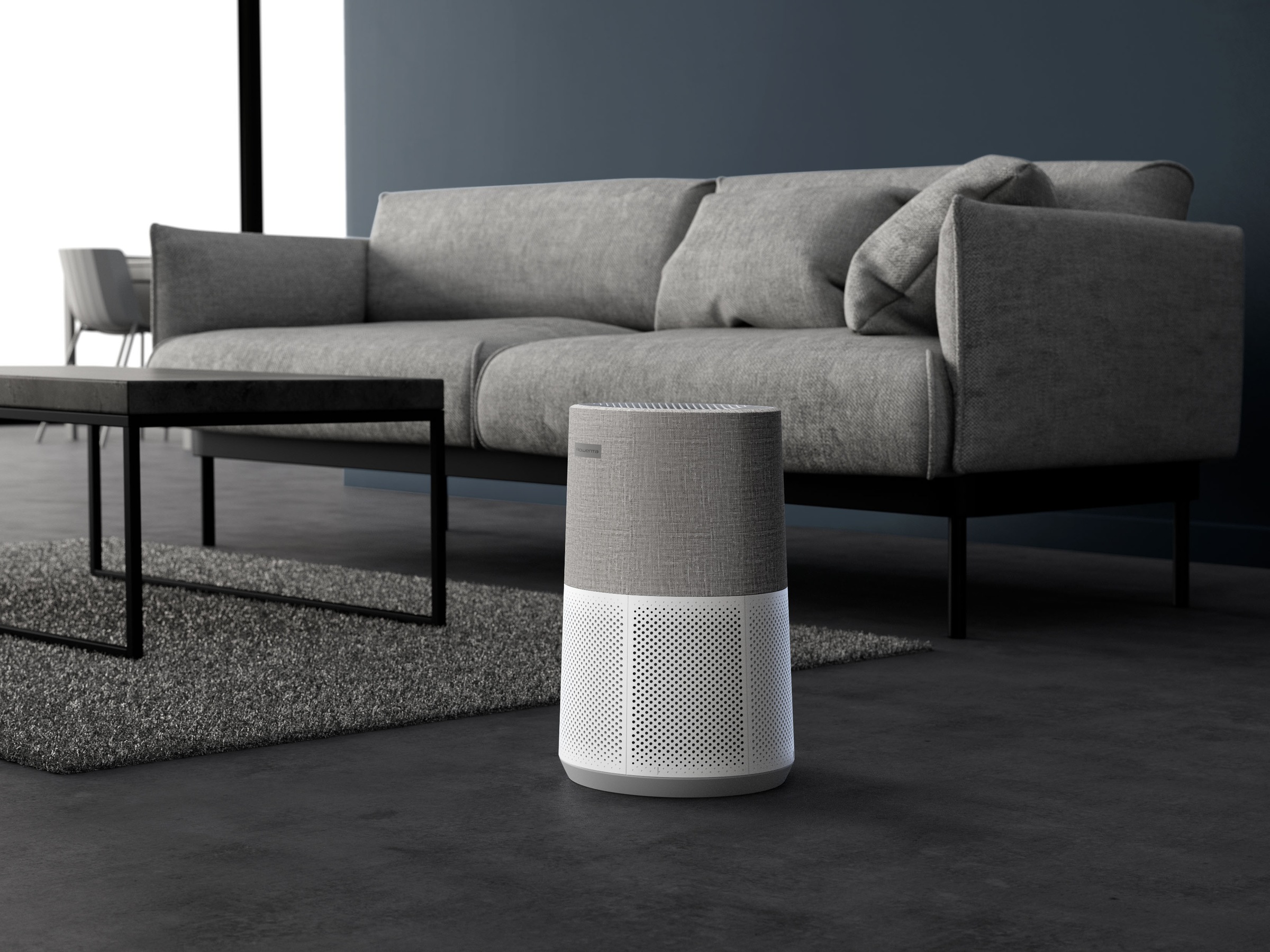 Rowenta Luftreiniger »PU2840 Pure Air City«, für 20 m² Räume, 360° HEPA-Filtration, App, 3 Filterstufen, 38 dB(A), Textil-Finish