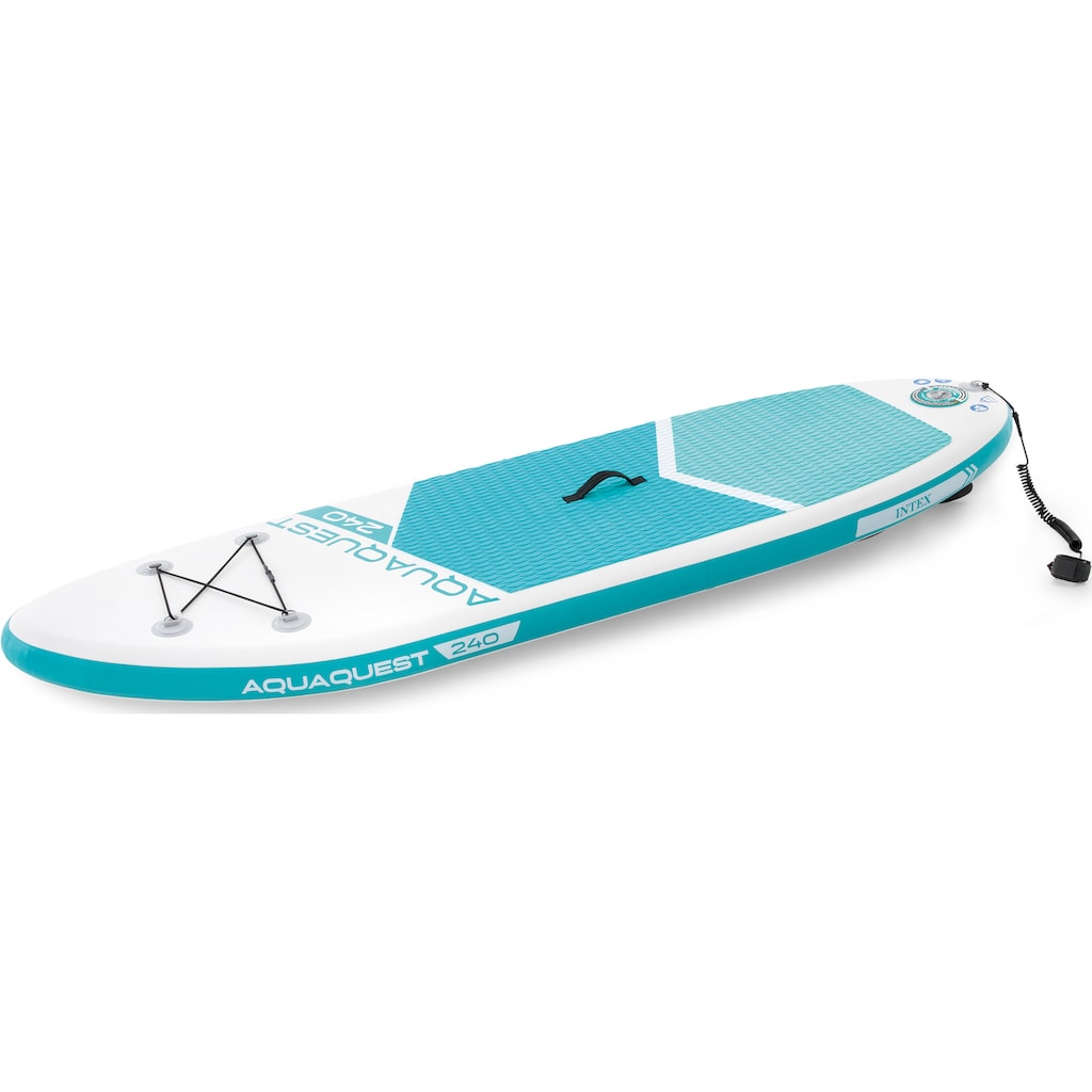 Intex Inflatable SUP-Board »AQUA QUEST 240«, (Set, 3 tlg., mit Paddel, Pumpe und Transportrucksack)