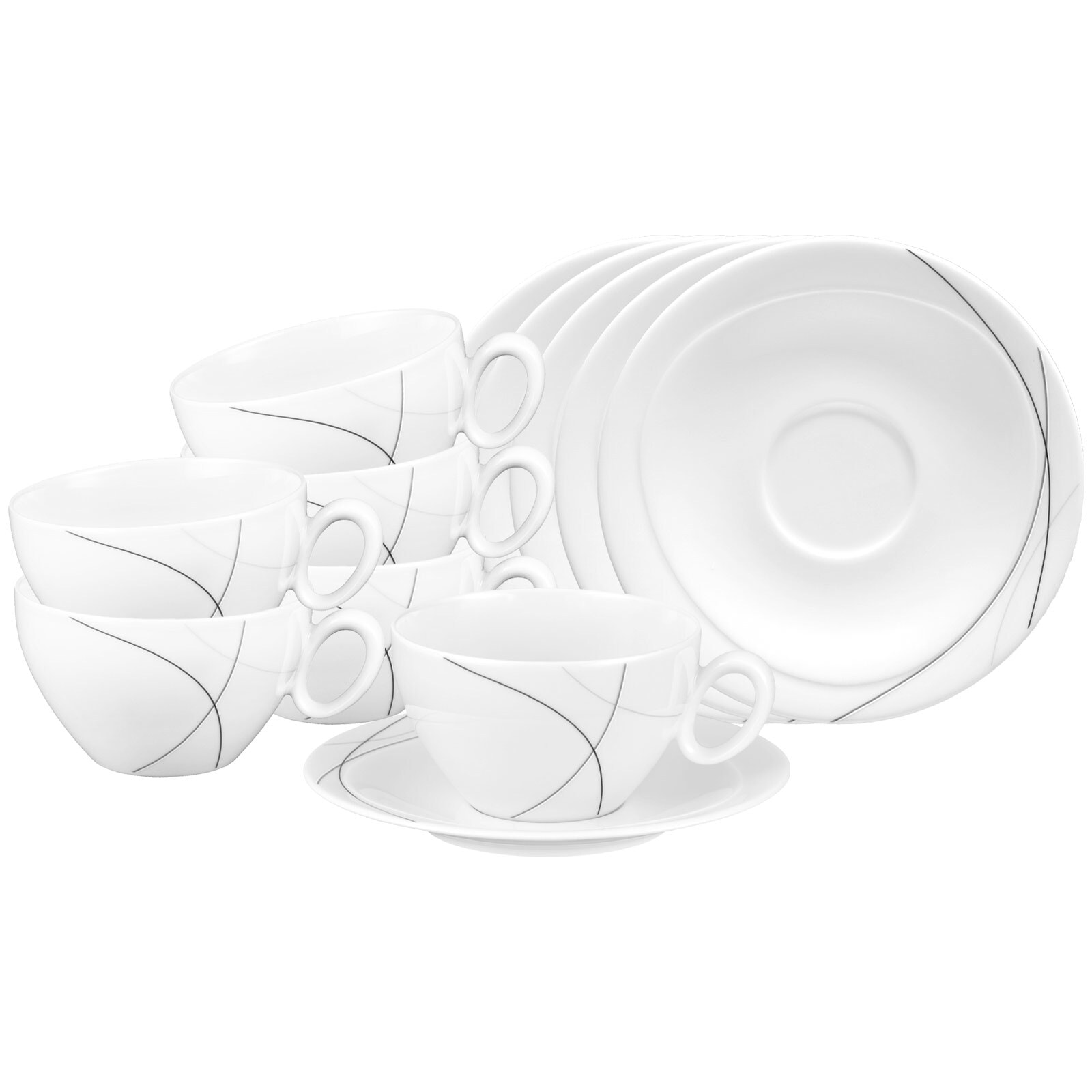Seltmann Weiden Tasse »Frühstückstassen mit Untertassen Trio Highline 390 m günstig online kaufen
