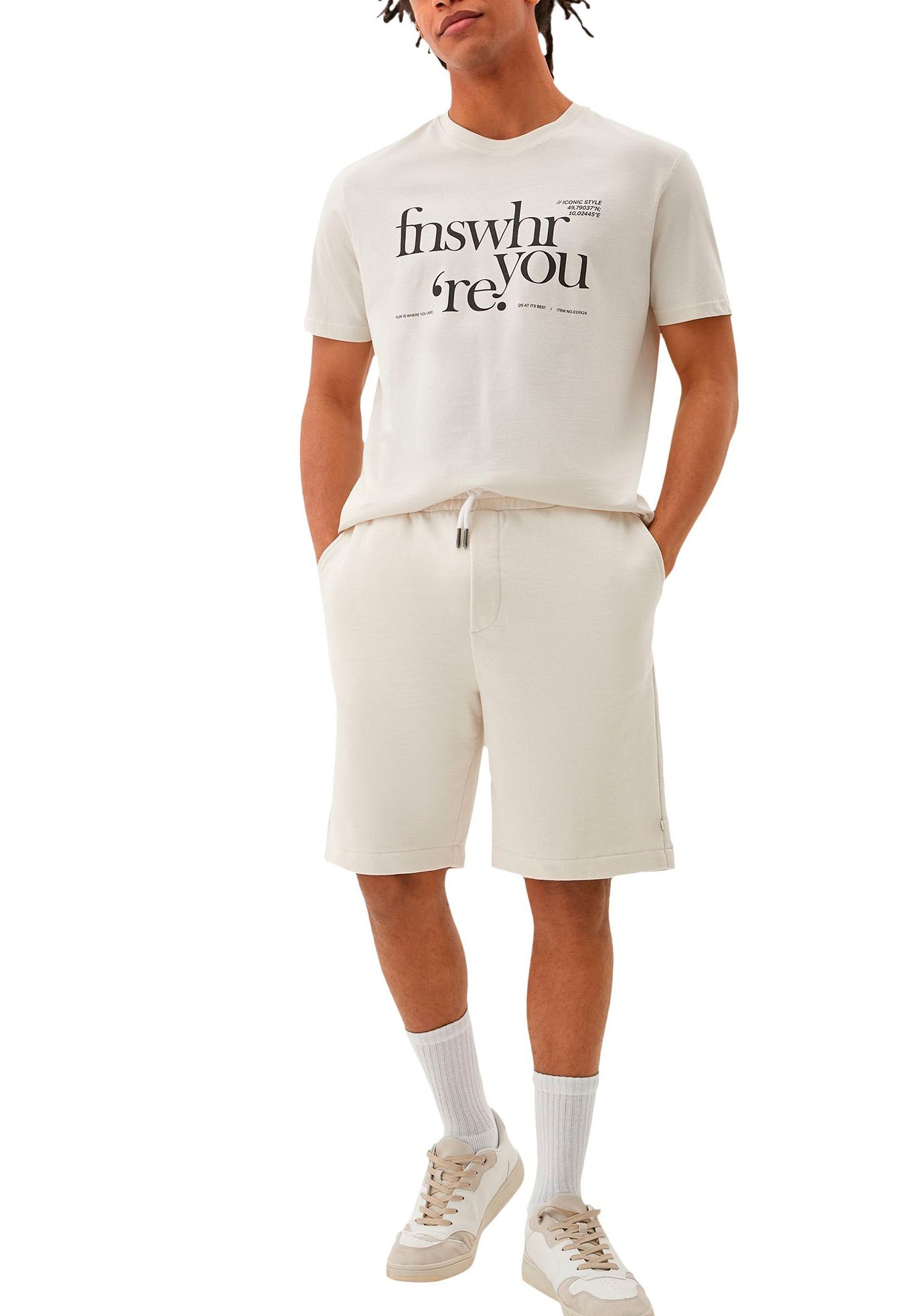 3. Bild von Q/S by s.Oliver Sweatshorts, mit elastischem Tunnelzugbund