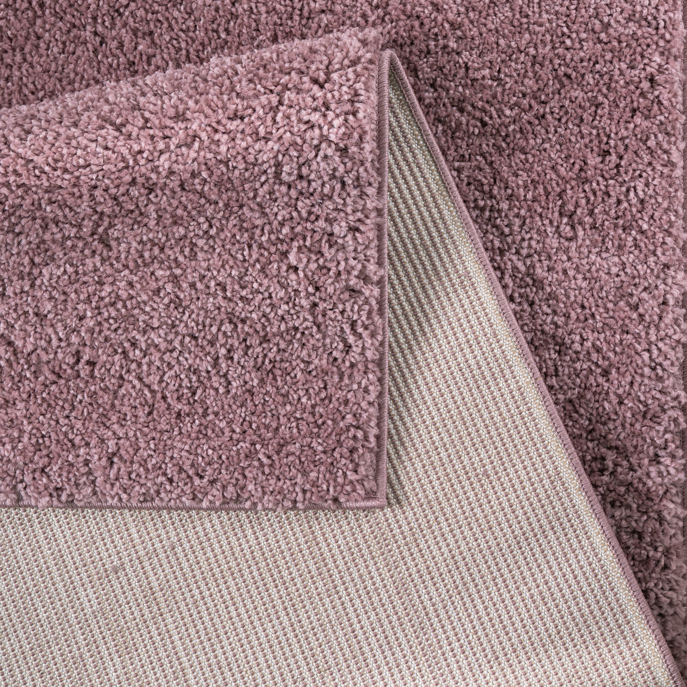 5. Bild von Bruno Banani Hochflor-Teppich »Shaggy Soft«, rechteckig, gewebt, Uni Farben, besonders weich und kuschelig