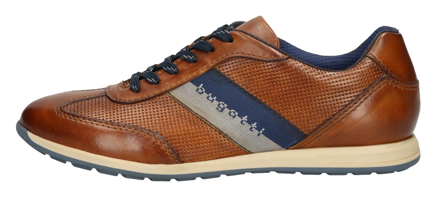 bugatti Sneaker  , Businessschuh, Halbschuh, Schnürschuh mit Kontrast-Streifen