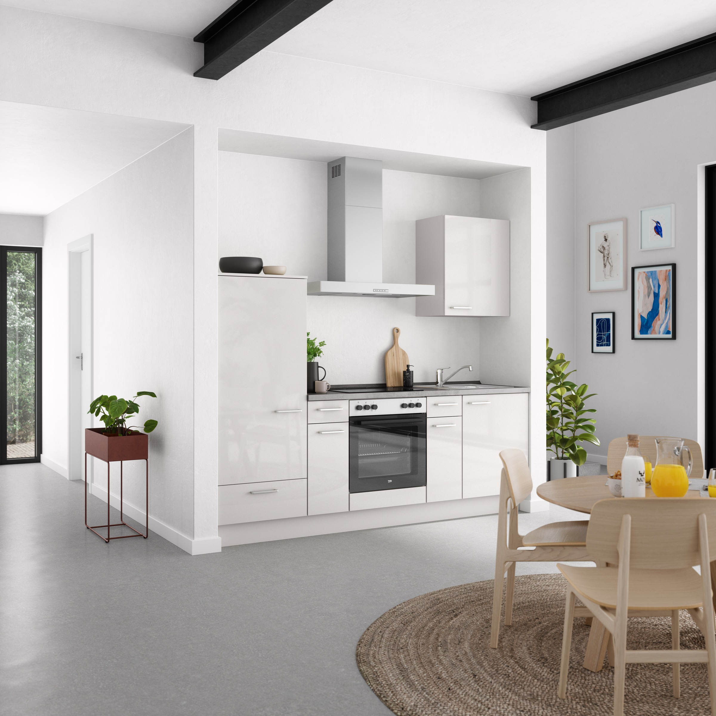 nobilia® Küchenzeile »"Flash I"«, vormontiert, Ausrichtung wählbar, Breite 240 cm, wahlw. mit E-Geräten