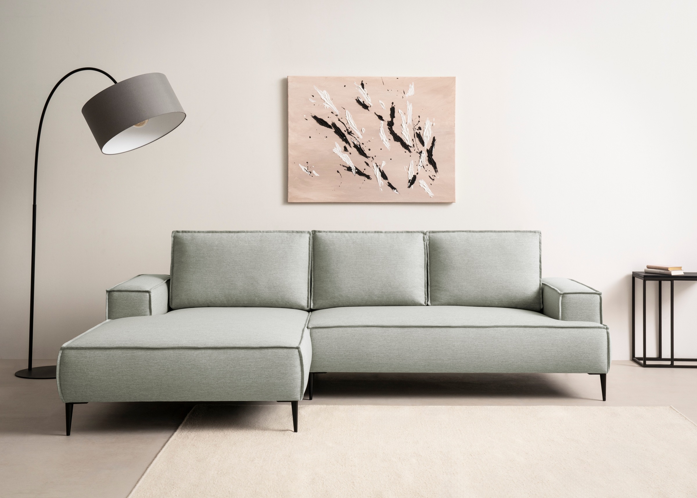 andas Ecksofa »TVINNU, L-Form, 275cm, in Cord und Flachgewebe«, wahlweise R günstig online kaufen