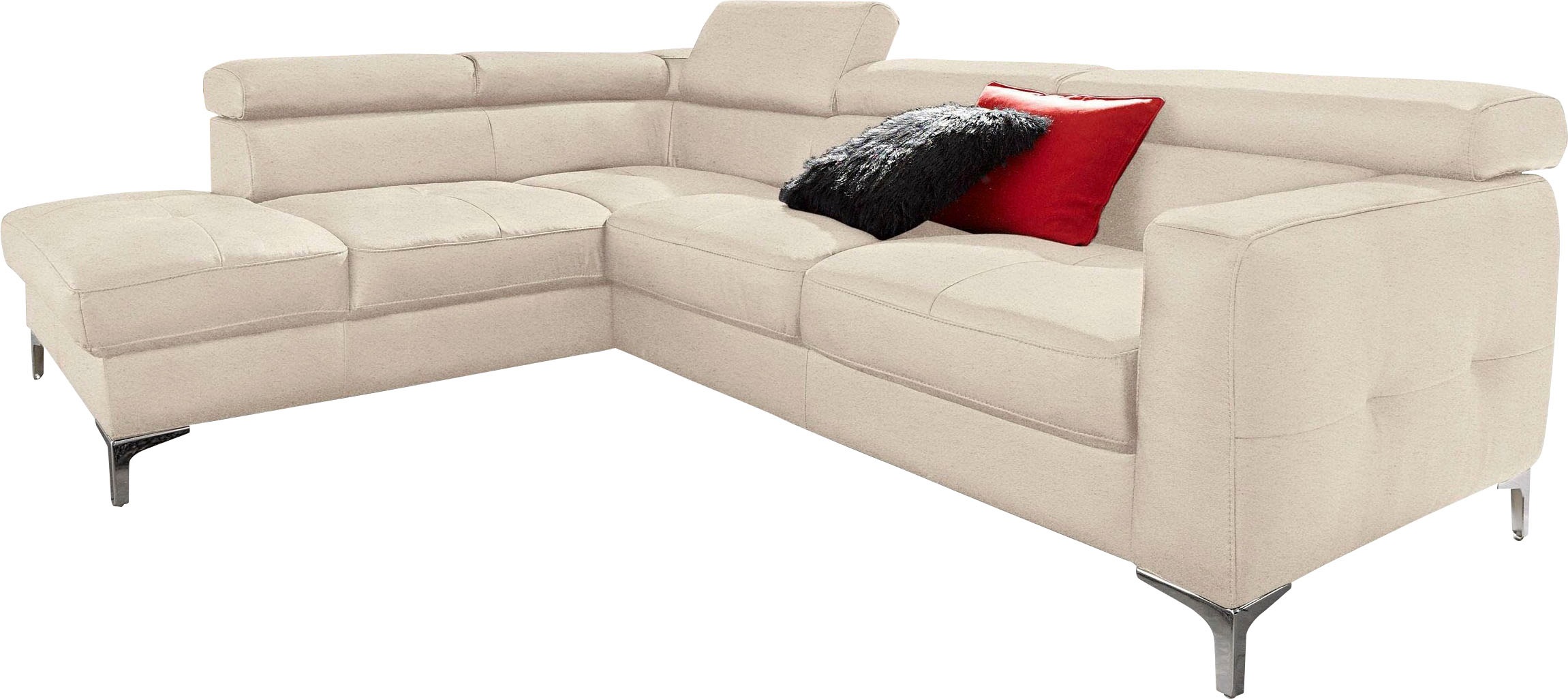 COTTA Polstergarnitur »Sammy L-Form«, (Set), Set bestehend aus: Ecksofa mit günstig online kaufen