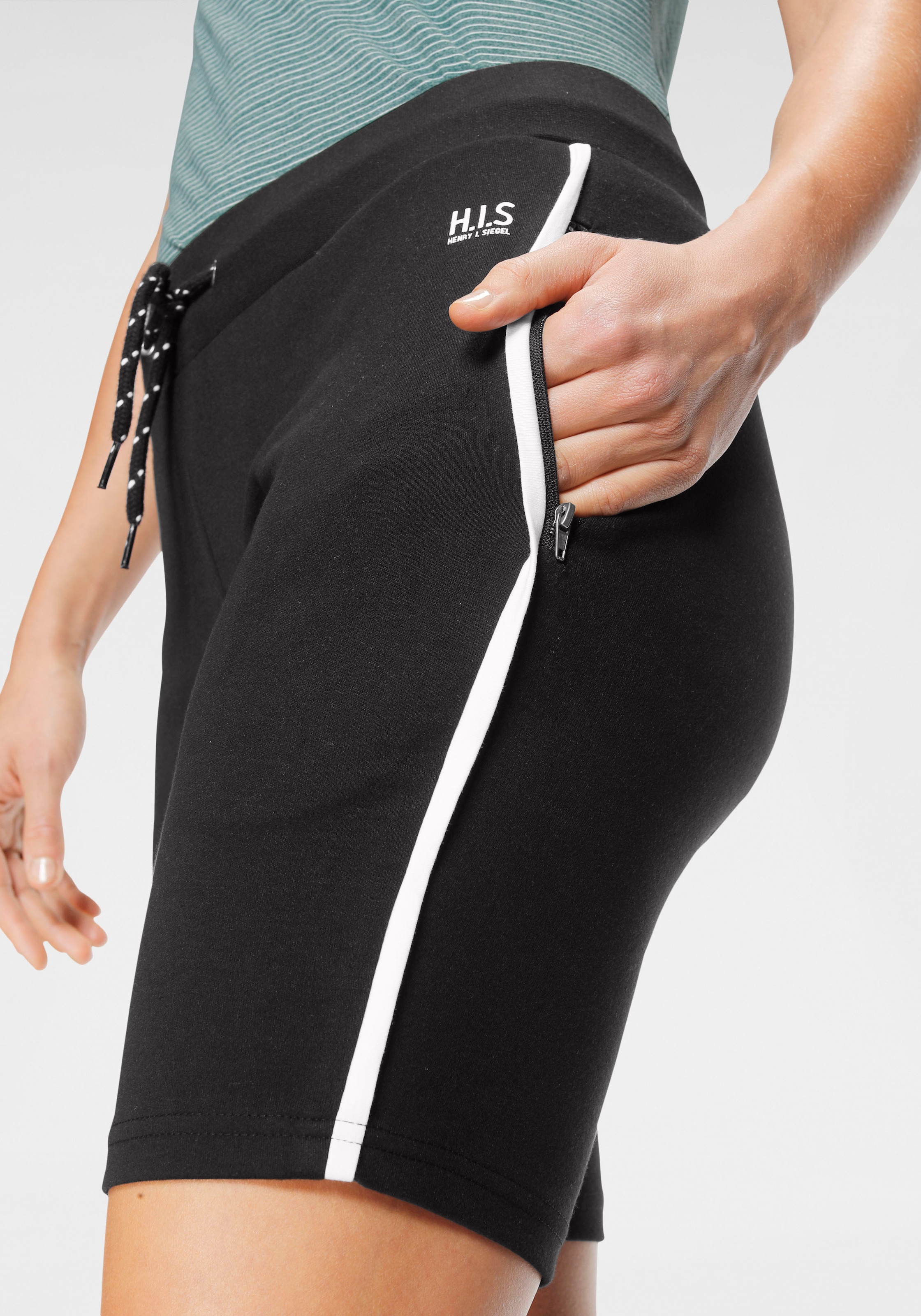 H.I.S Shorts  Reißverschlusstaschen an den Seiten für sichere Aufbewahrung