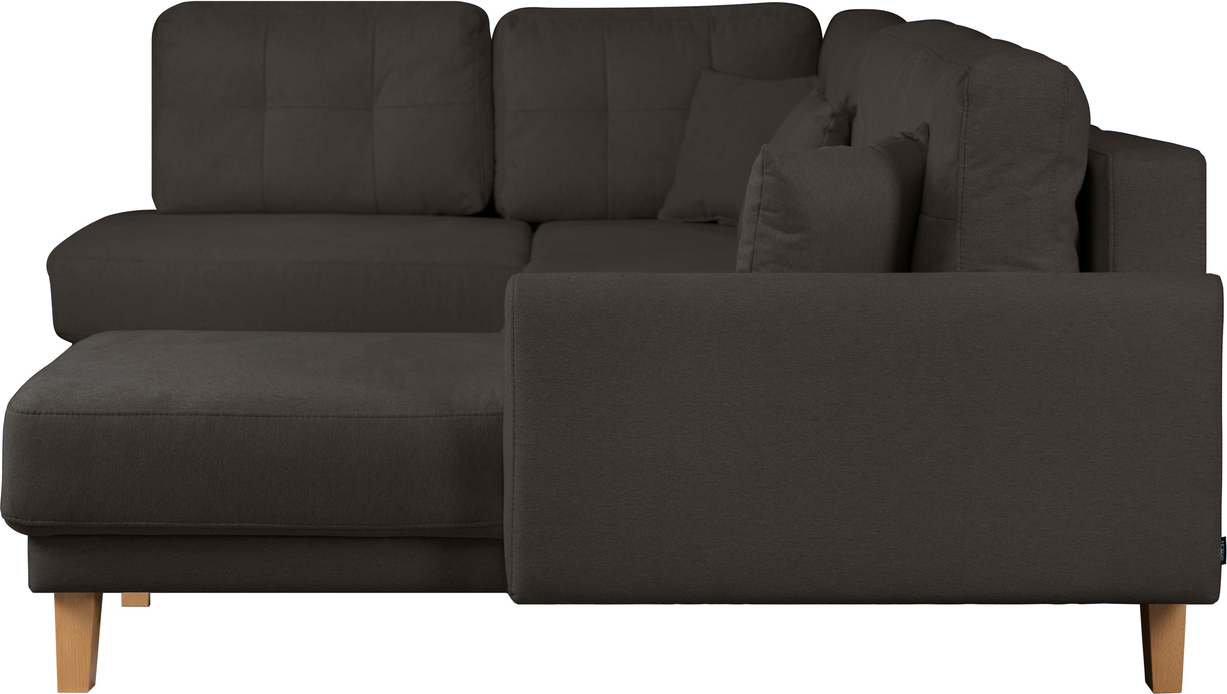 Home affaire Wohnlandschaft »TRIPLO U-Form wahlweise mit Schlaffunktion, B/T/H: 310/192/90 cm«, Schlafsofa, auch mit Bettkasten, Steppung im Rückenkissen