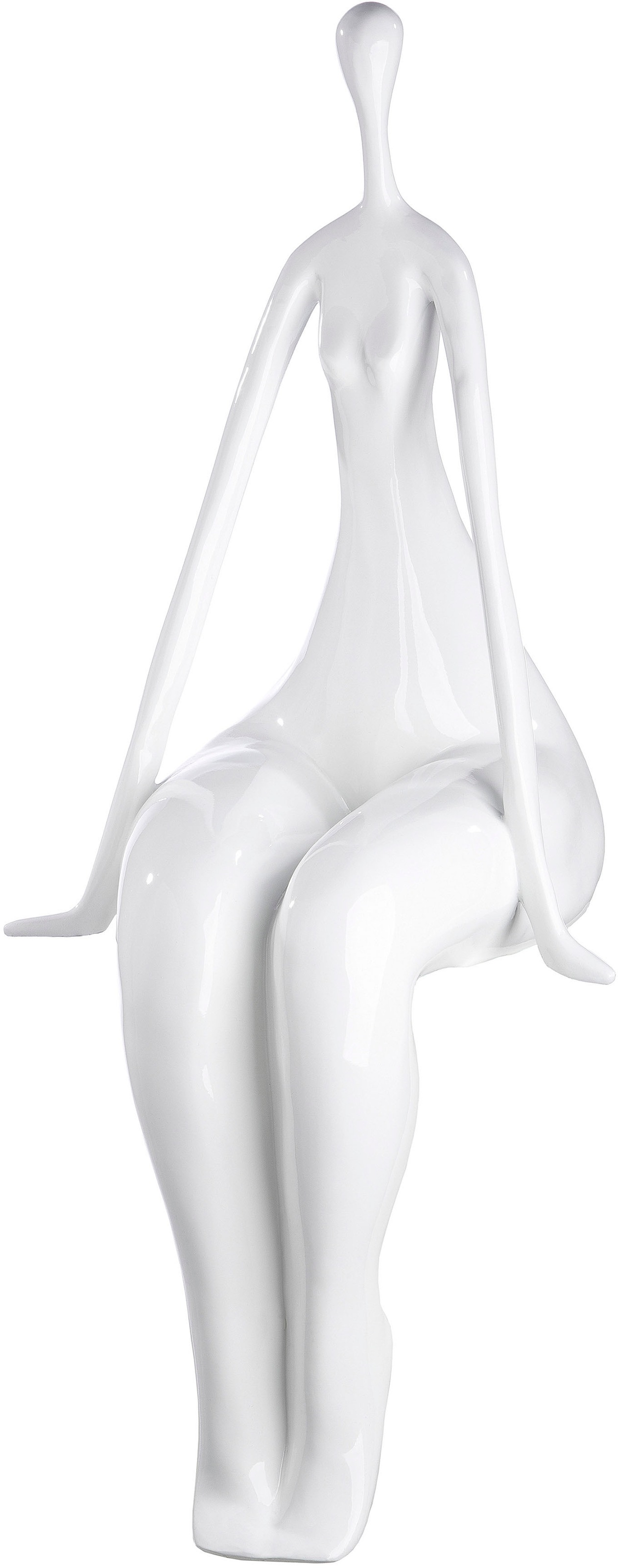 Casablanca by Gilde Dekofigur »Skulptur Kantensitzer Lady« günstig online kaufen