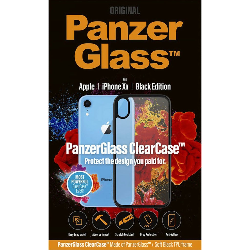 PanzerGlass Handytasche »ClearCase mit Blackframe für Apple iPhone XR«