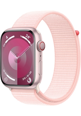 Smartwatch »Watch Series 9 GPS + Cellular 45mm Aluminium One-Size«, (Watch OS 10)