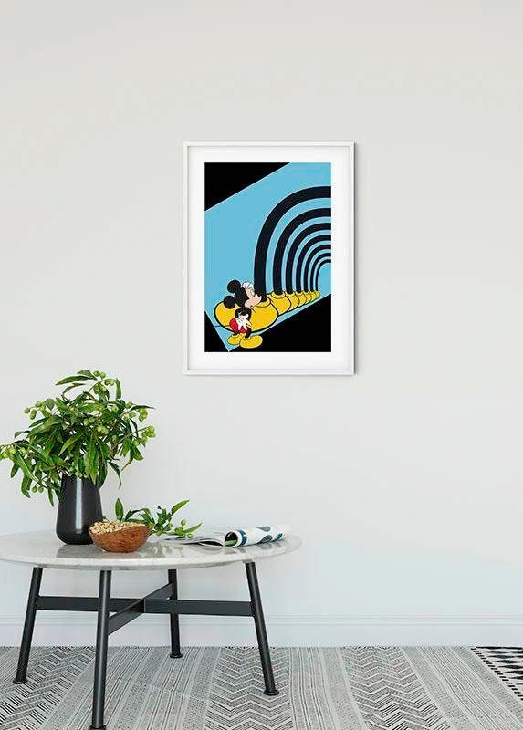 Komar Bild »Mickey Mouse Foot Tunnel«, Disney, (1 St.), Wandbild zur Dekoration im Kinderzimmer - ohne Rahmen