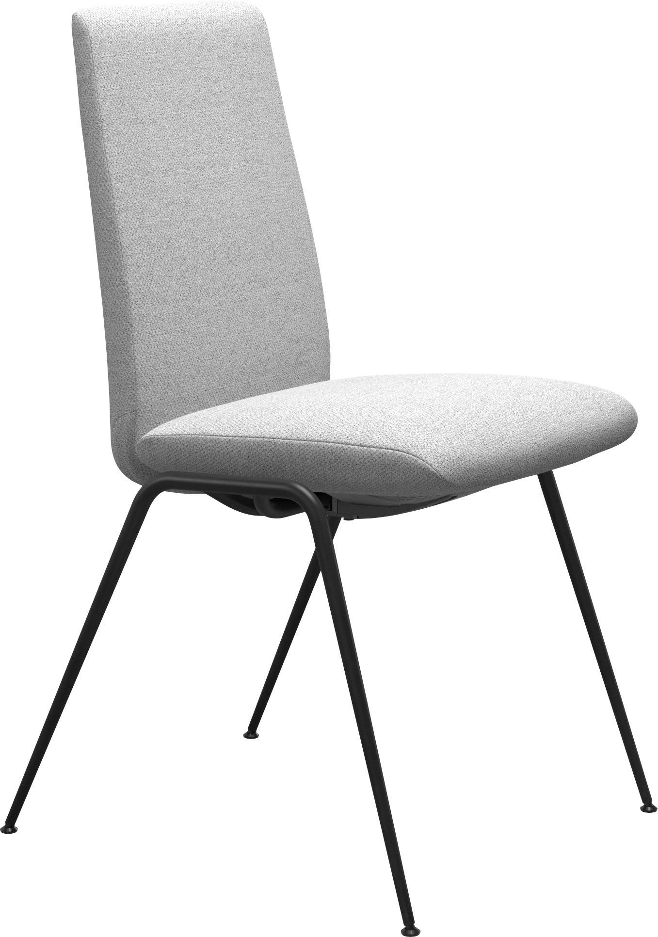 Stressless® Polsterstuhl »Laurel«, ROHLEDER Stoff Q2 FARON, Low Back, Größe M, mit Beinen aus Stahl in Schwarz matt