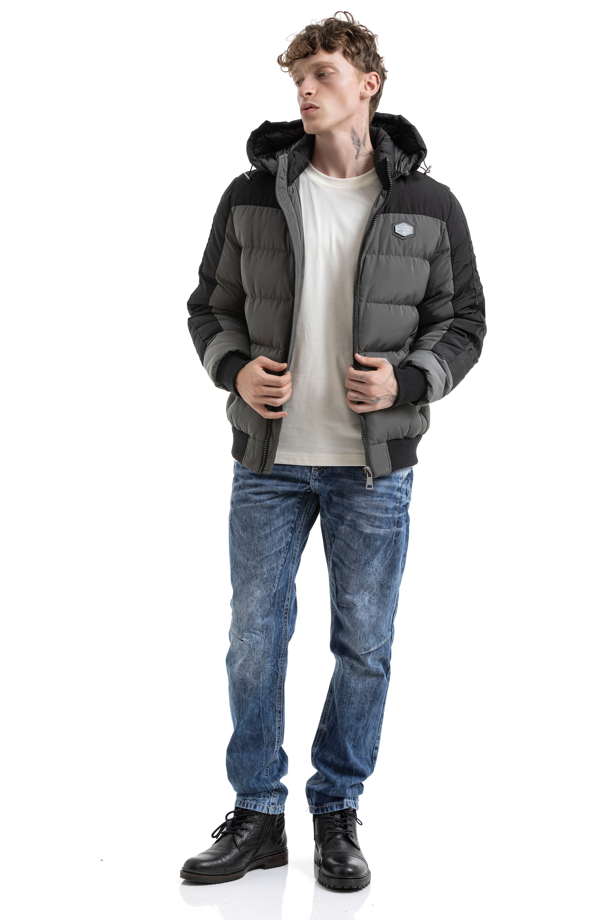 Cipo & Baxx Steppjacke mit Kapuze