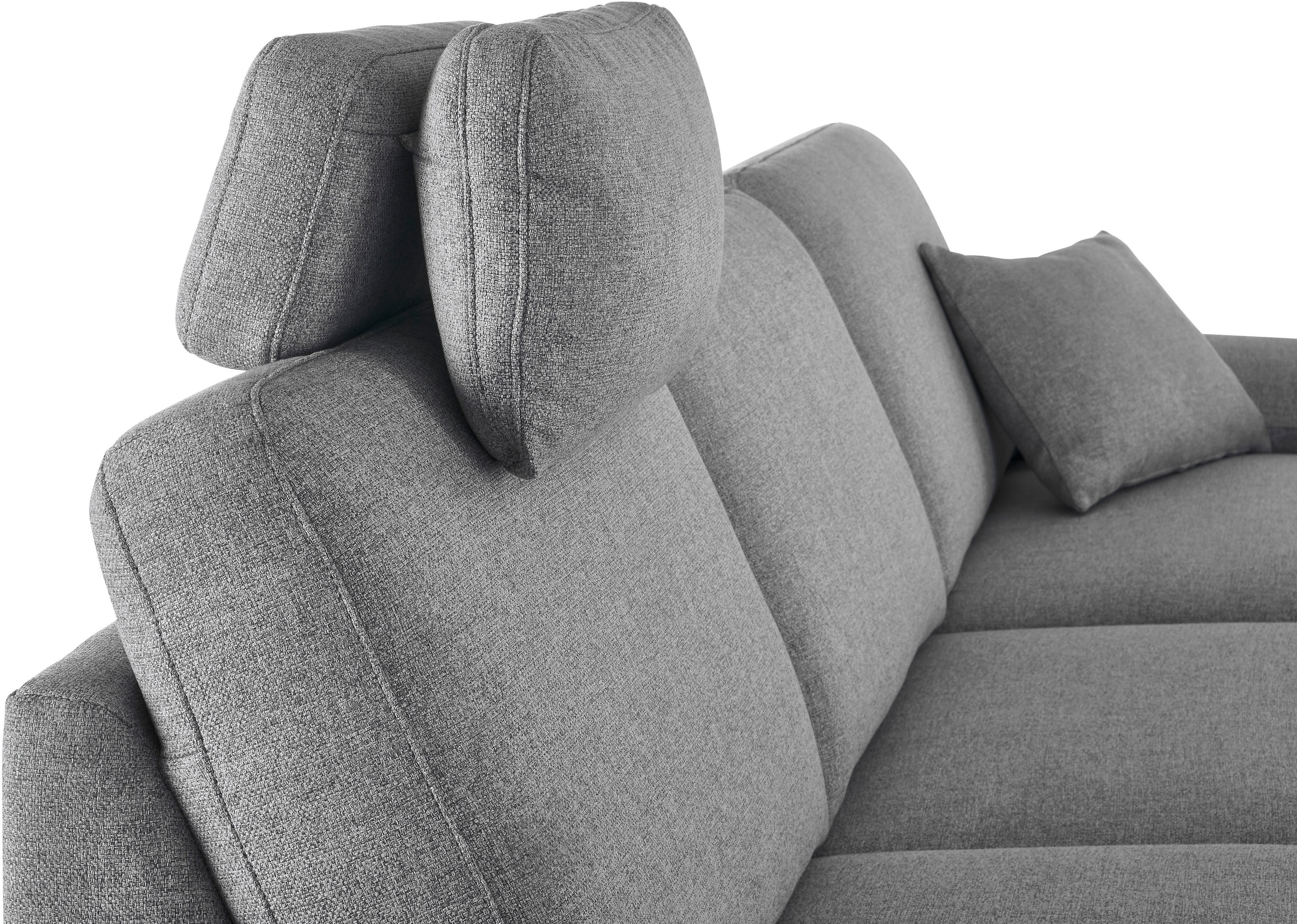 3C Candy Ecksofa »Mainau L-Form«, Relaxfunktion im 1,5-Sitzer, motorische Schlaffunktion in Longchair