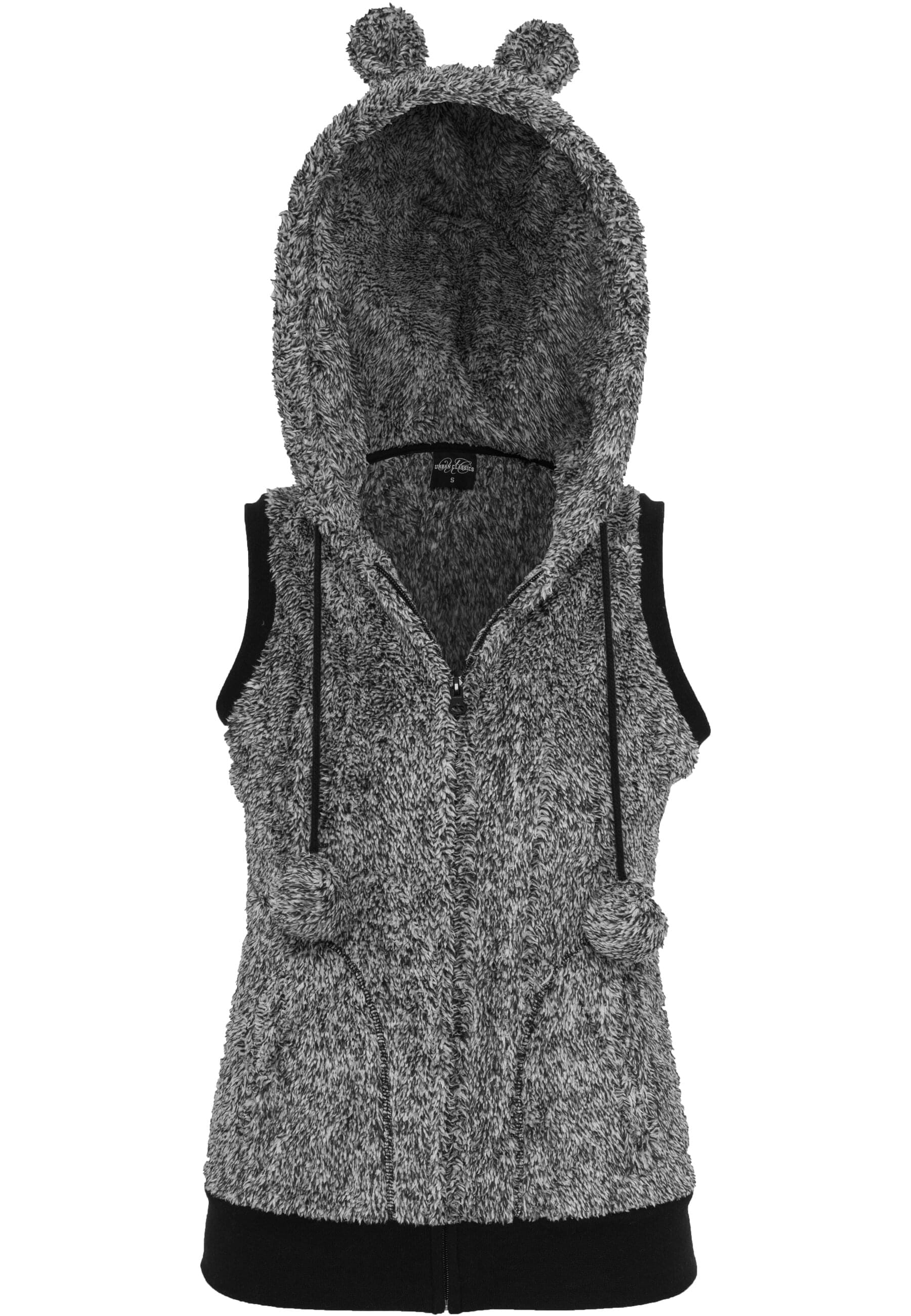 URBAN CLASSICS Jerseyweste »Urban Classics Damen Ladies Melange Teddy Vest« 1 Stk.