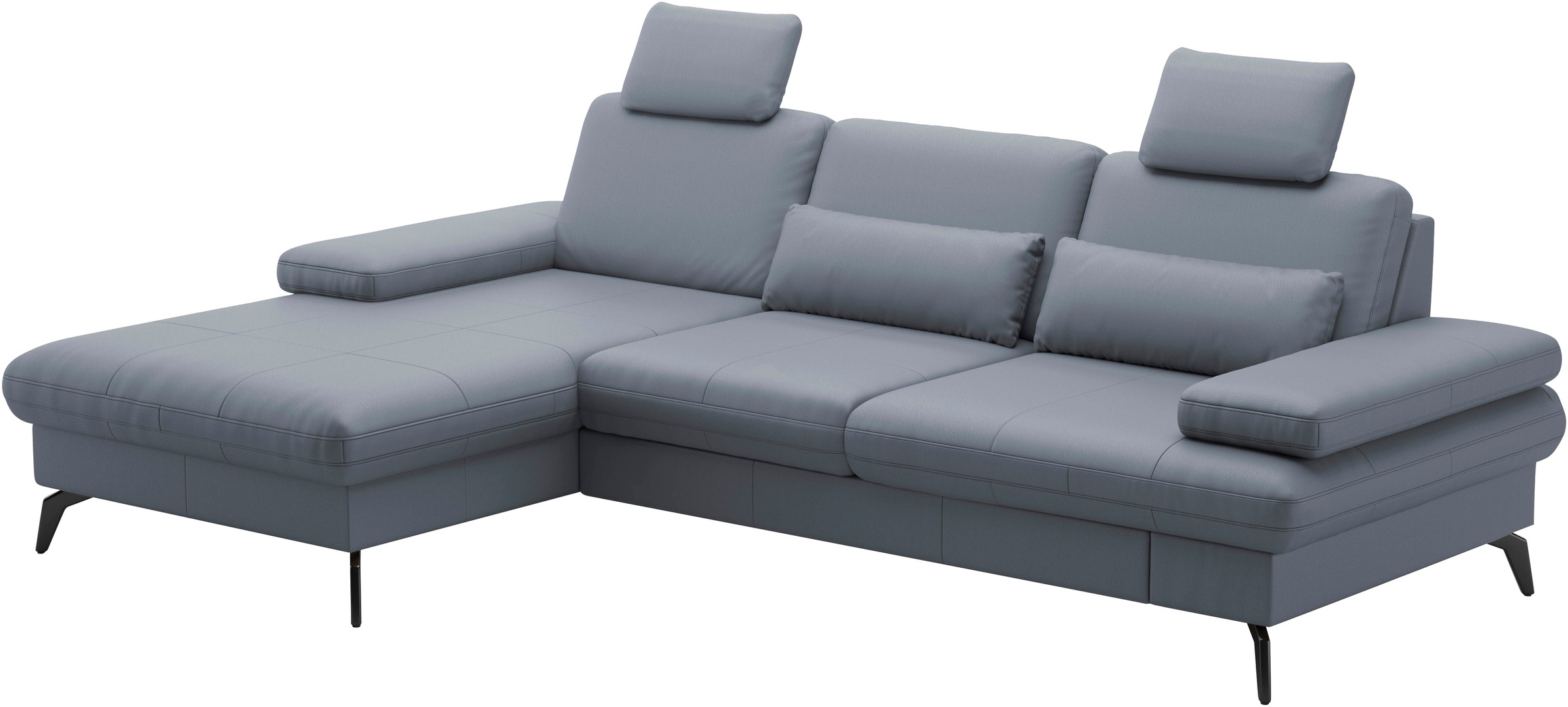 sit&more Ecksofa »Morris L-Form, inkl. Sitztiefenverstellung«, wahlweise mit Armteilverstellung, Bettfunktion & Bettkasten