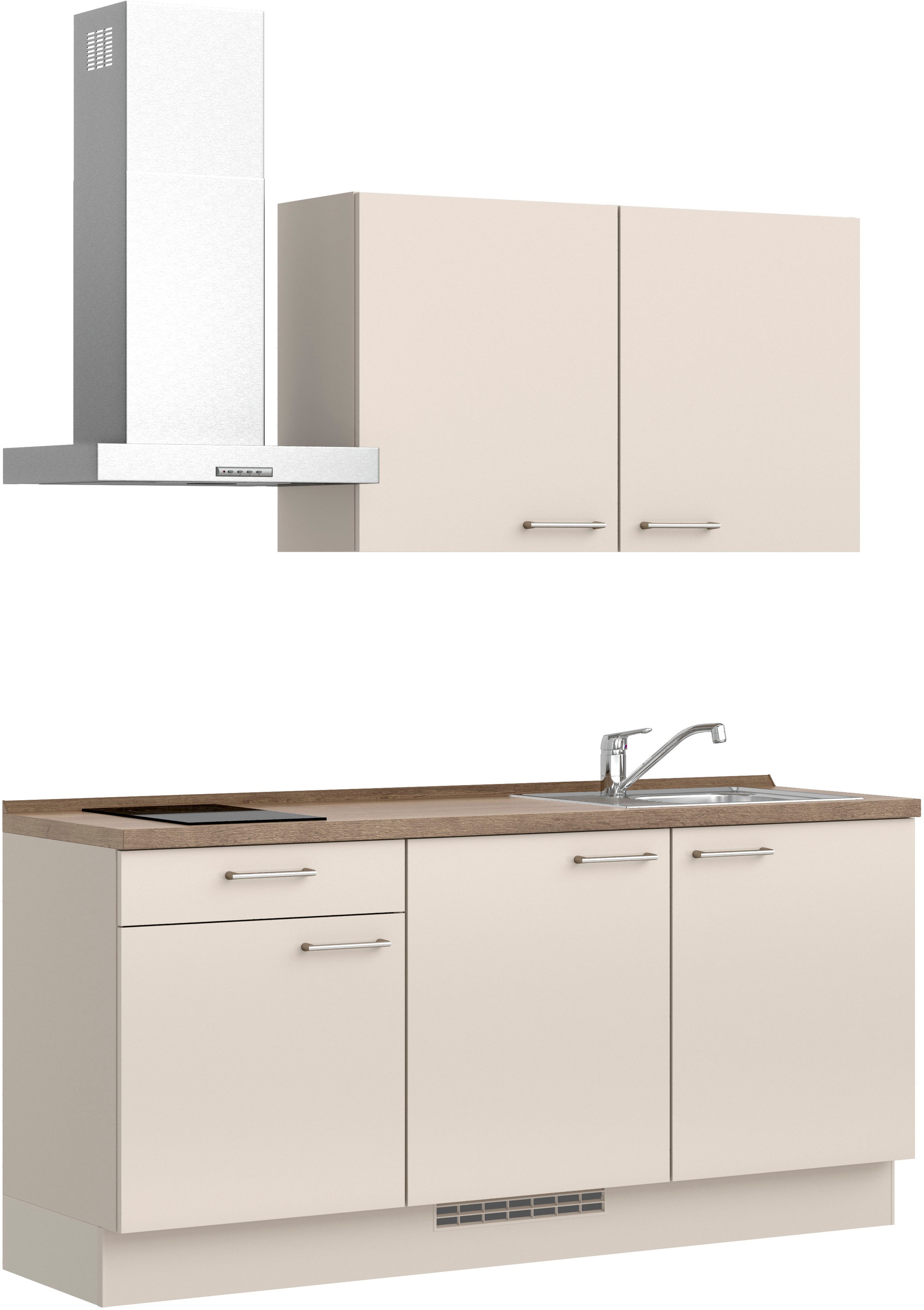 nobilia® Küchenzeile »"Laser I"«, vormontiert, Ausrichtung wählbar, Breite 180 cm, wahlw. mit E-Geräten