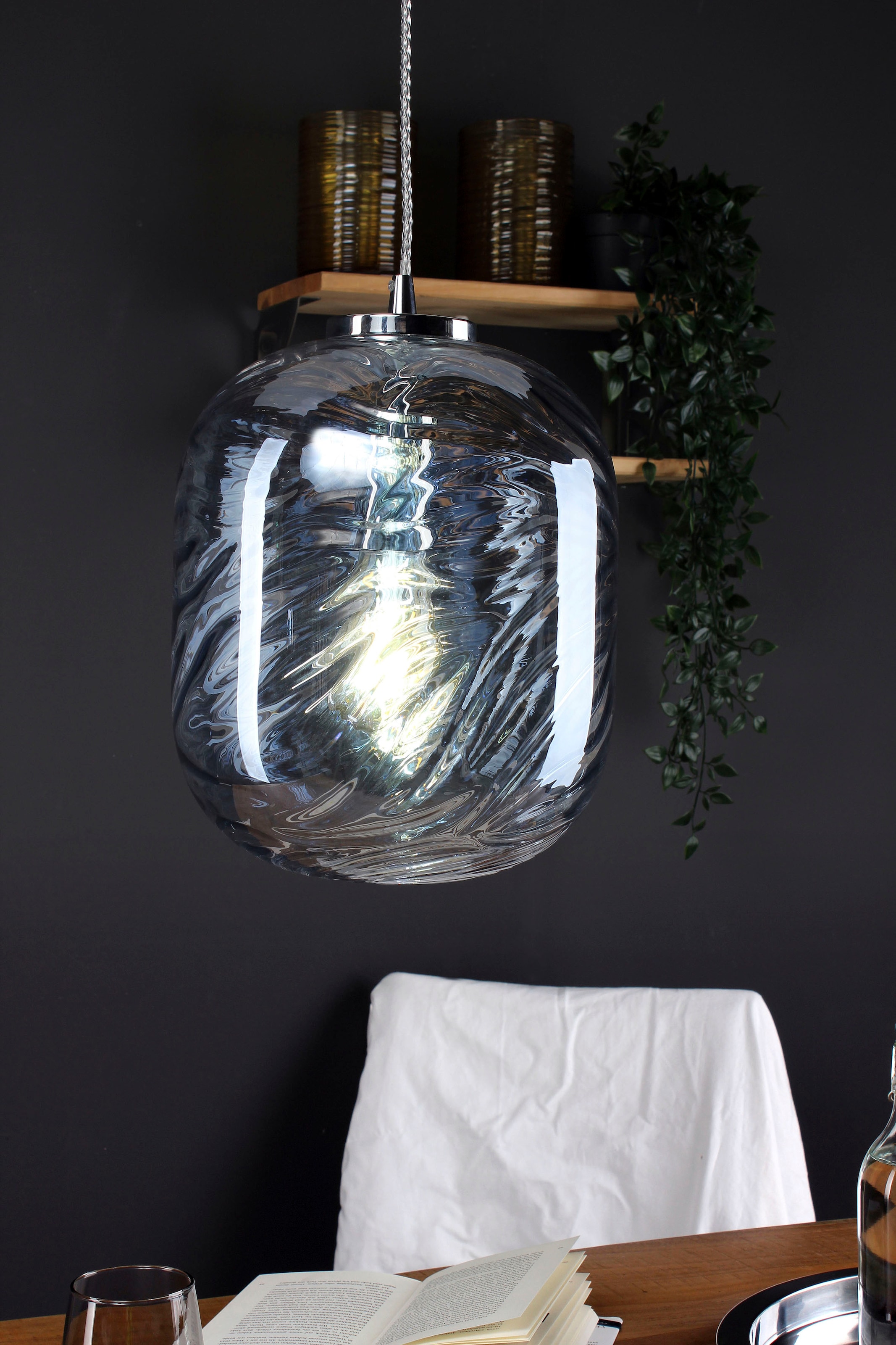 ECO-LIGHT Hängeleuchte »Nereide«, Leuchtmittel E27 | Leuchtmittel wechselbar, hochwertiges Glas