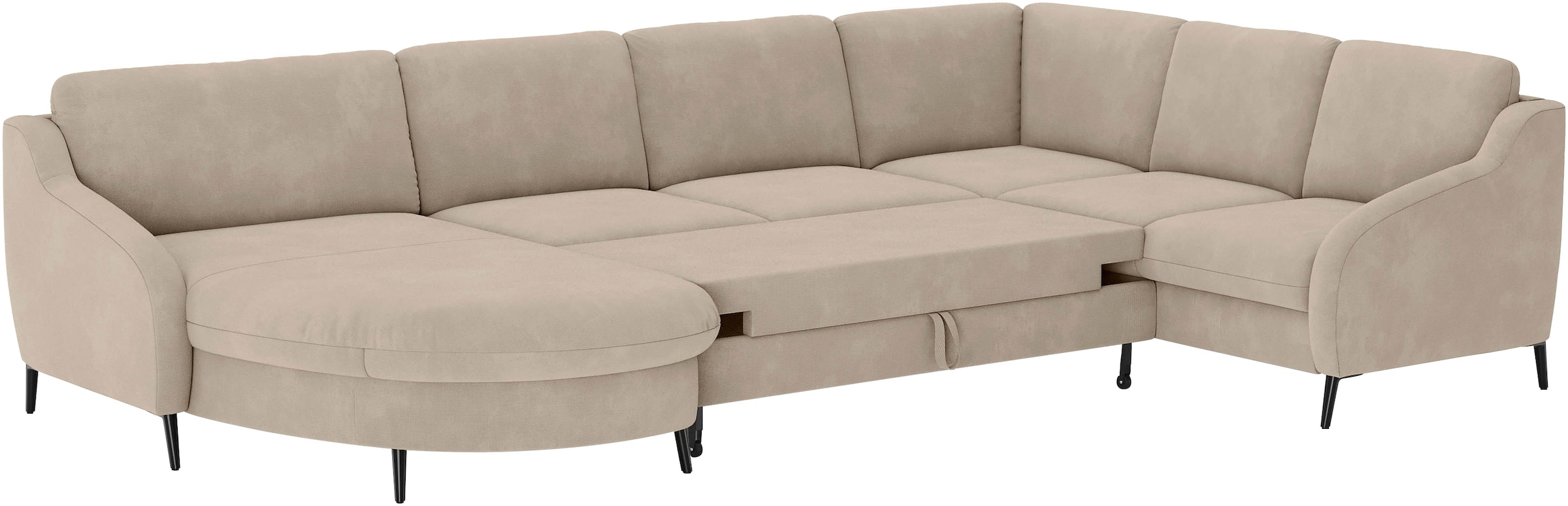 sit&more Wohnlandschaft »Soul U-Form«, wahlweise mit Bettfunktion und Schubkasten