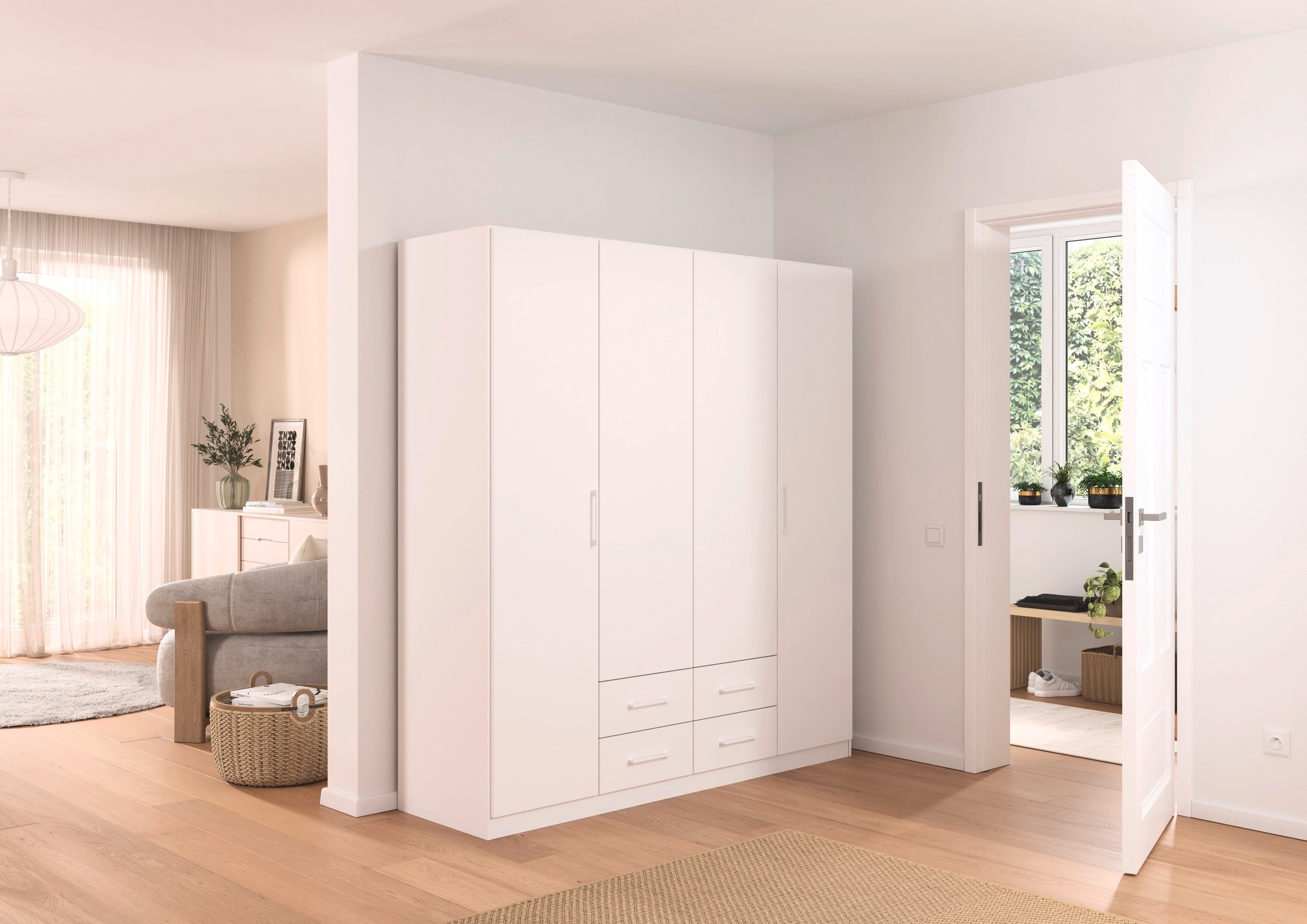 rauch Drehtürenschrank »Kleiderschrank Schrank Garderobe KREFELD optional m günstig online kaufen