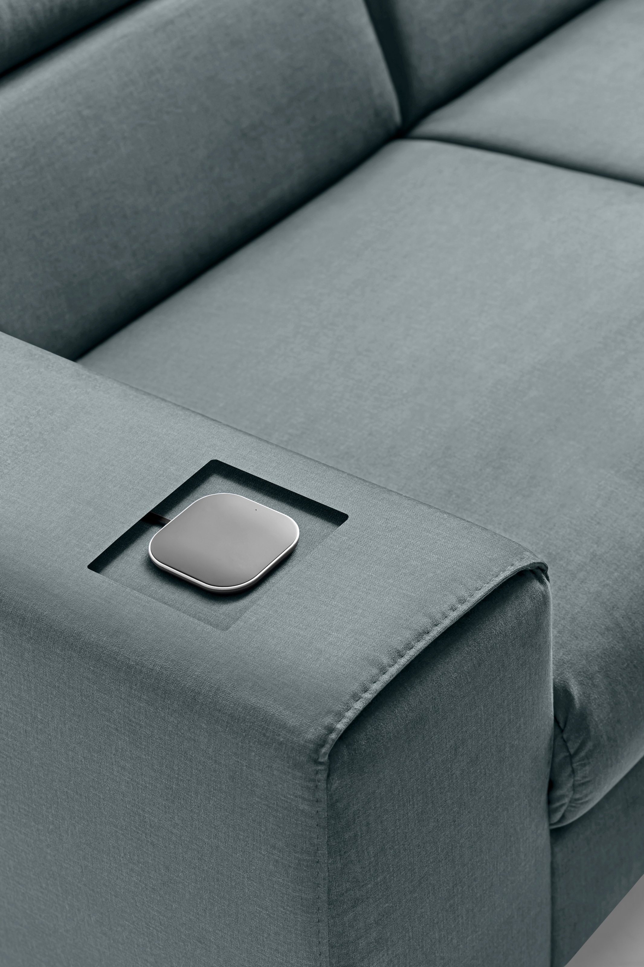 COTTA Ecksofa »Morven L-Form mit Kopfteilverstellung«, wahlweise mit Bettfunktion, Bettkasten & Wireless-Charger