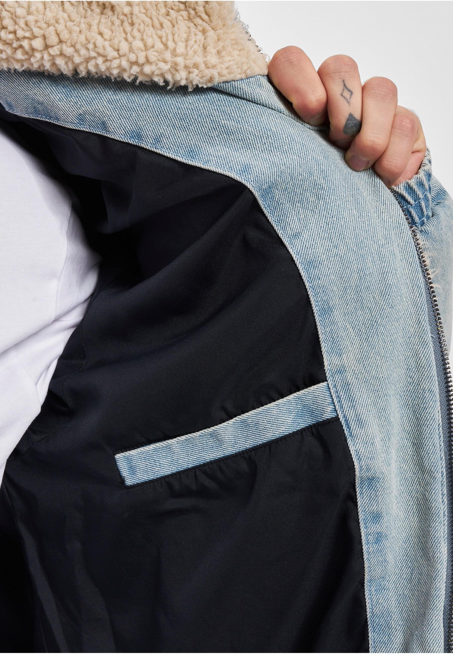 Karl Kani Winterjacke »Karl Kani Herren KM234-036-1 KK Retro Denim Teddy Puffer Jacket« 1 Stk. tlg. ohne Kapuze