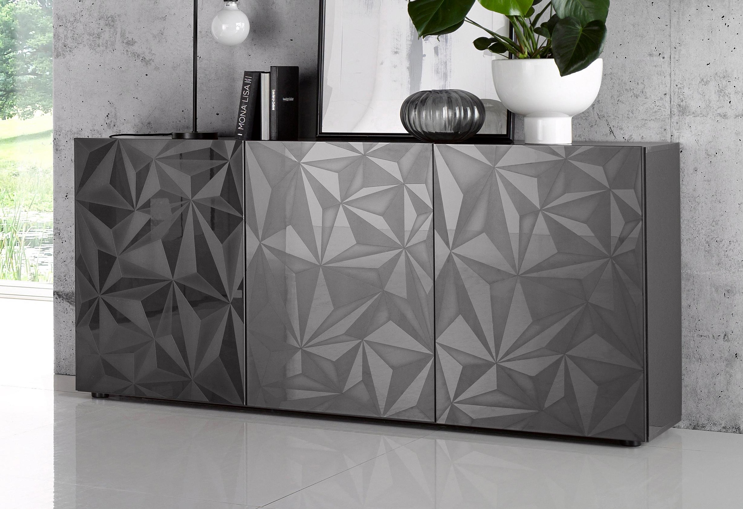INOSIGN Sideboard »Prisma Breite 181, Kommode 3 Türen, Anrichte« Front mit günstig online kaufen
