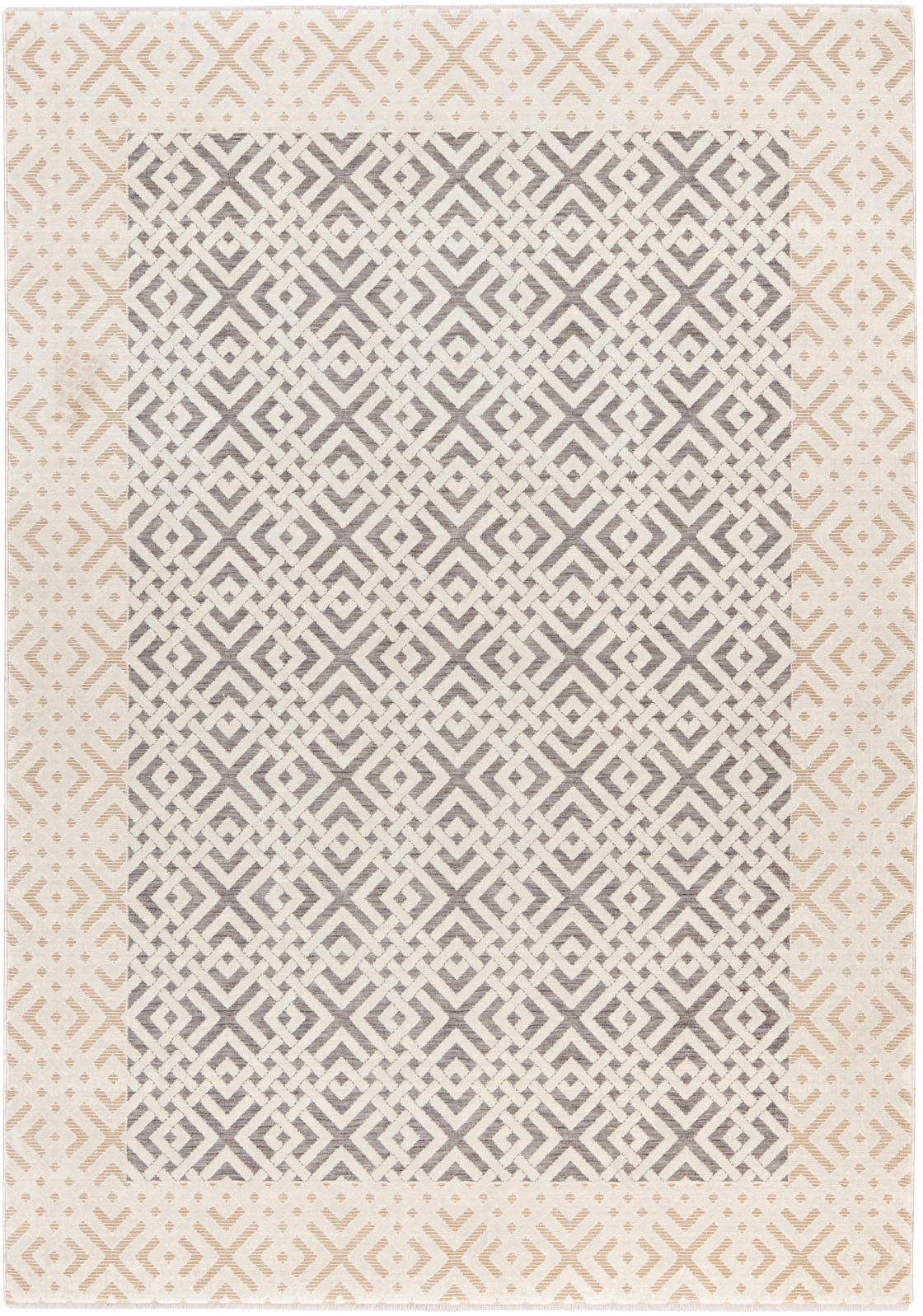 Obsession Teppich »My Manaos 826«, rechteckig, modernes geometrisches Muster, 3D-Design, mit Fransen, Wohnzimmer