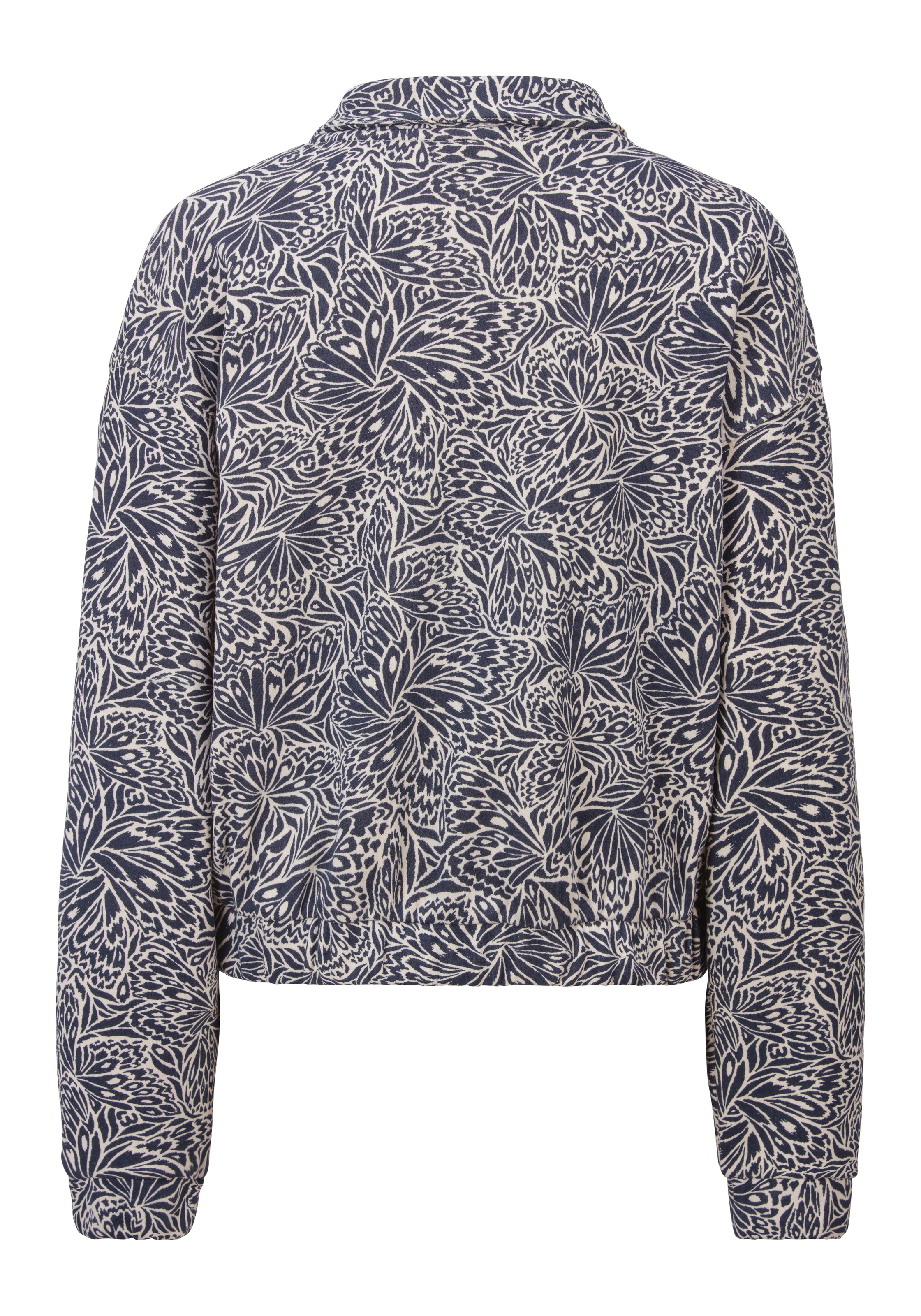 Ragwear Sweatshirt »IZZAR PRINT«, Stehkragen mit Reißverschluss im Troyer-Stil