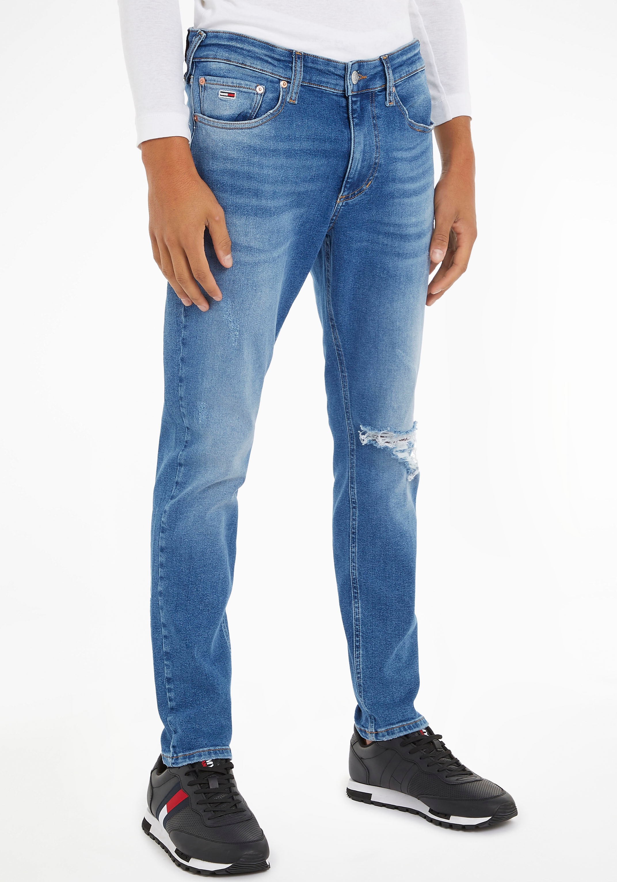 Y Knopf & kaufen Tommy Jeans Tommy Slim-fit-Jeans mit »SCANTON Nieten SLIM«, Jeans