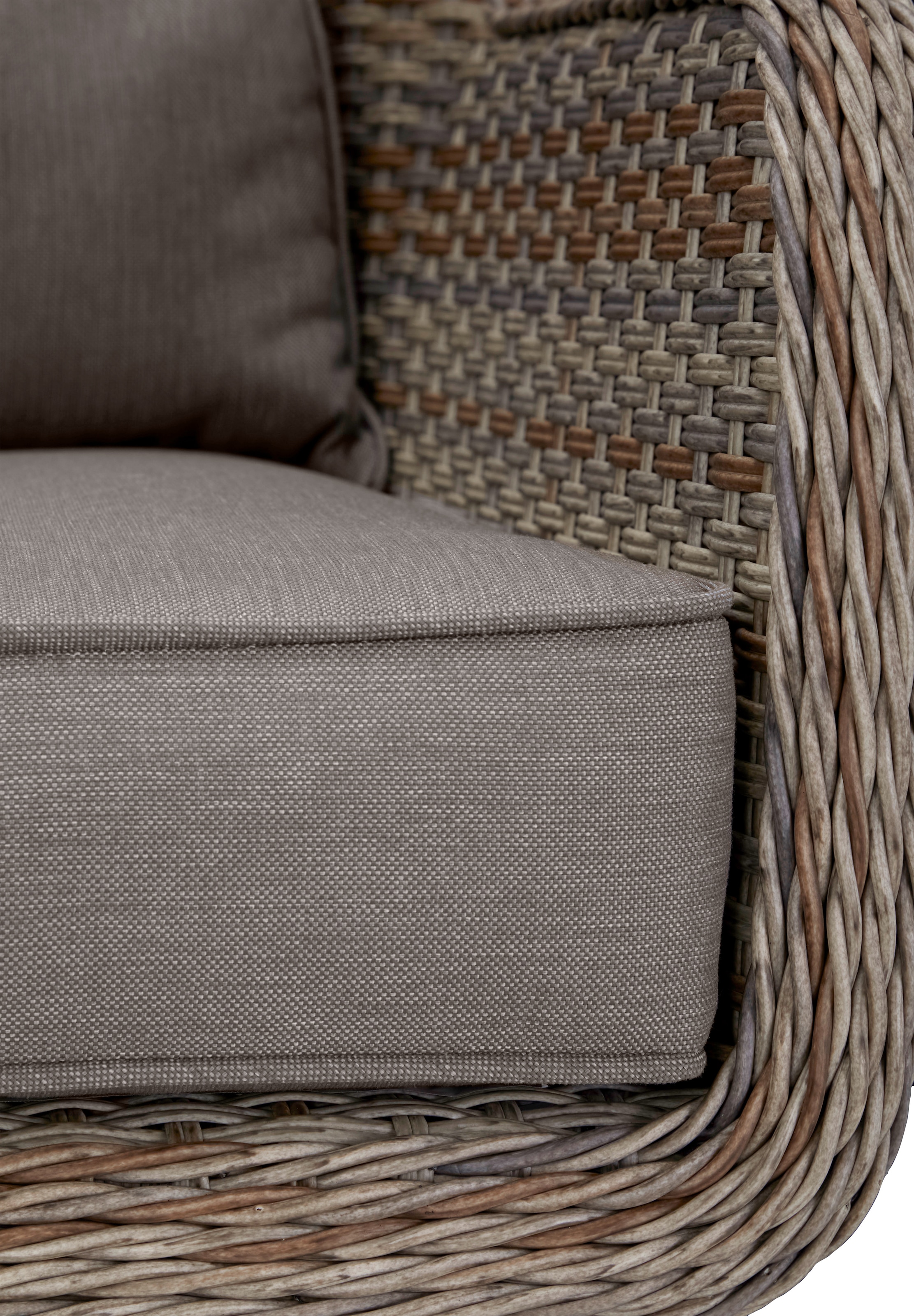 KONIFERA Gartenlounge-Set »Malibu«, (14 tlg.), 3er Sofa, 2 Sessel, Tisch, Polyrattan