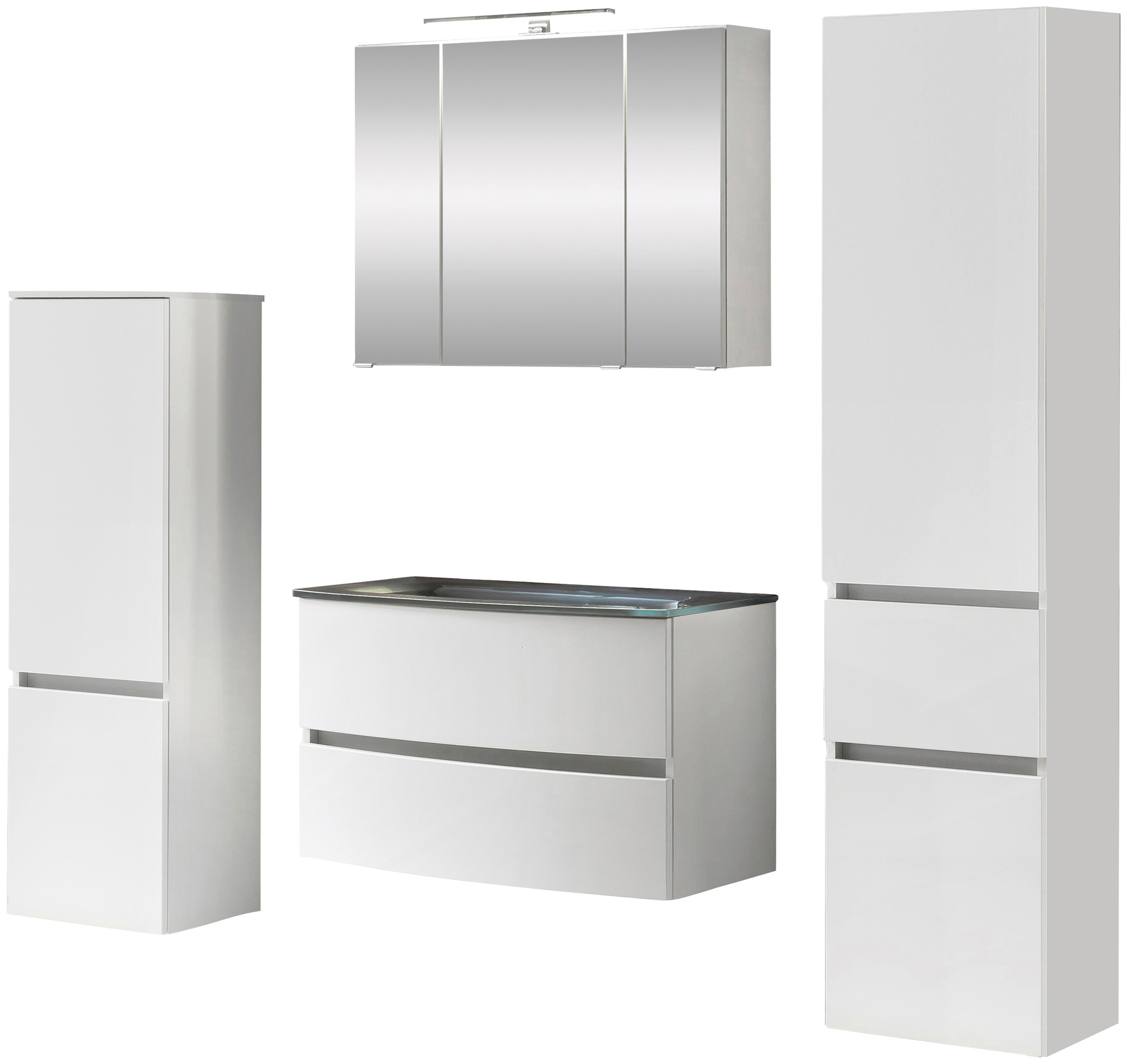 welltime Badezimmer-Set »Kaunas« Set, 4 Stk. tlg. günstig online kaufen