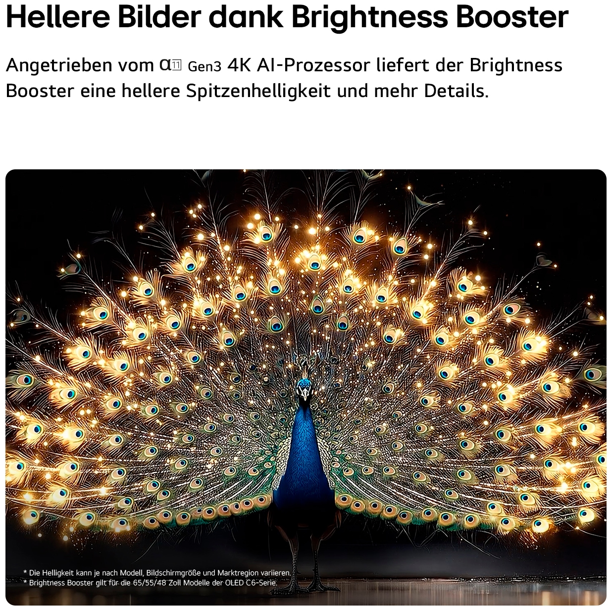 LG OLED-Fernseher »OLED65C68LA« 164 cm/65 ″ Smart-TV