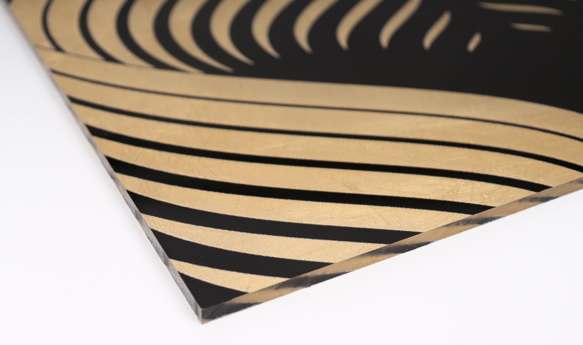 OTTO home Acrylglasbild »Blätter - Acrylbilder mit Blattgold veredelt« Blum günstig online kaufen