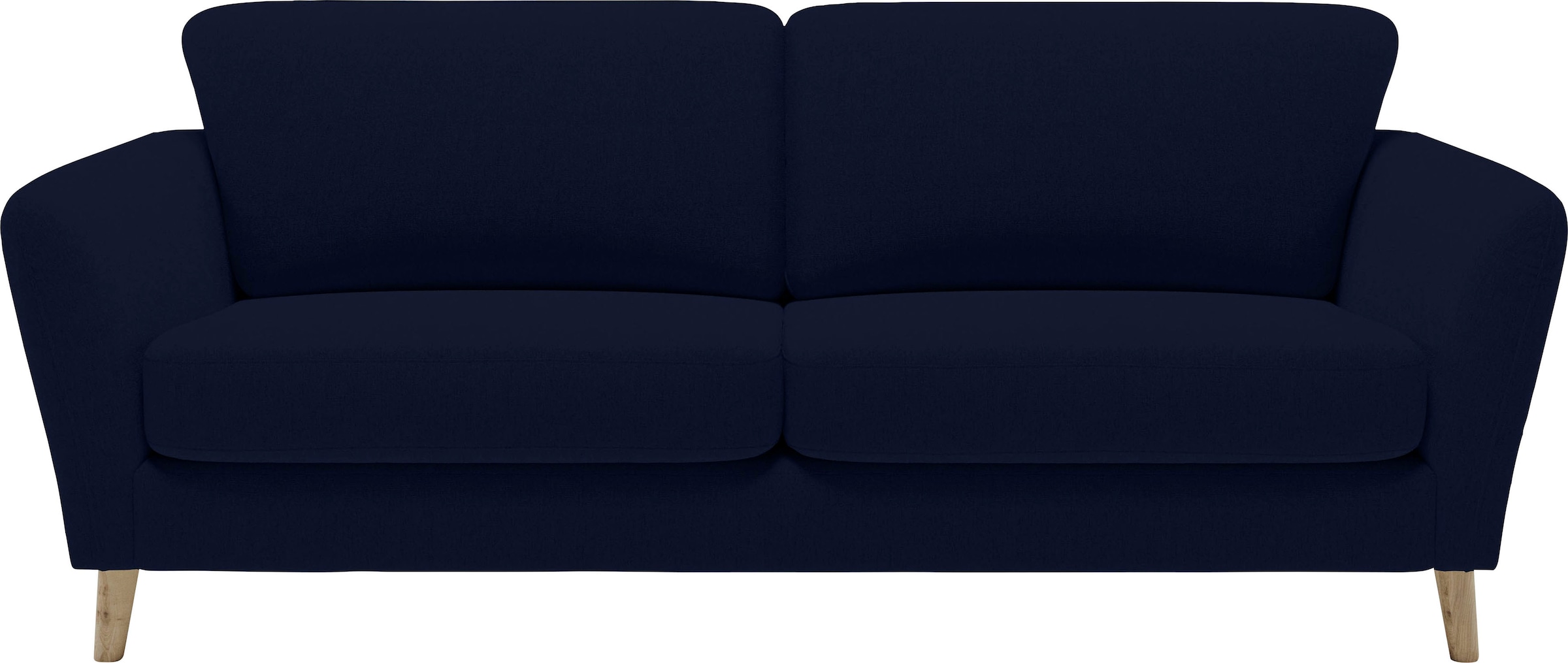 Home affaire 3-Sitzer »MARSEILLE 3er Sofa 206 cm, Cord, Flachgewebe, Struktur, Webstoff«, Massivholzbeine Eiche, Landhausstil, Wellenunterfederung